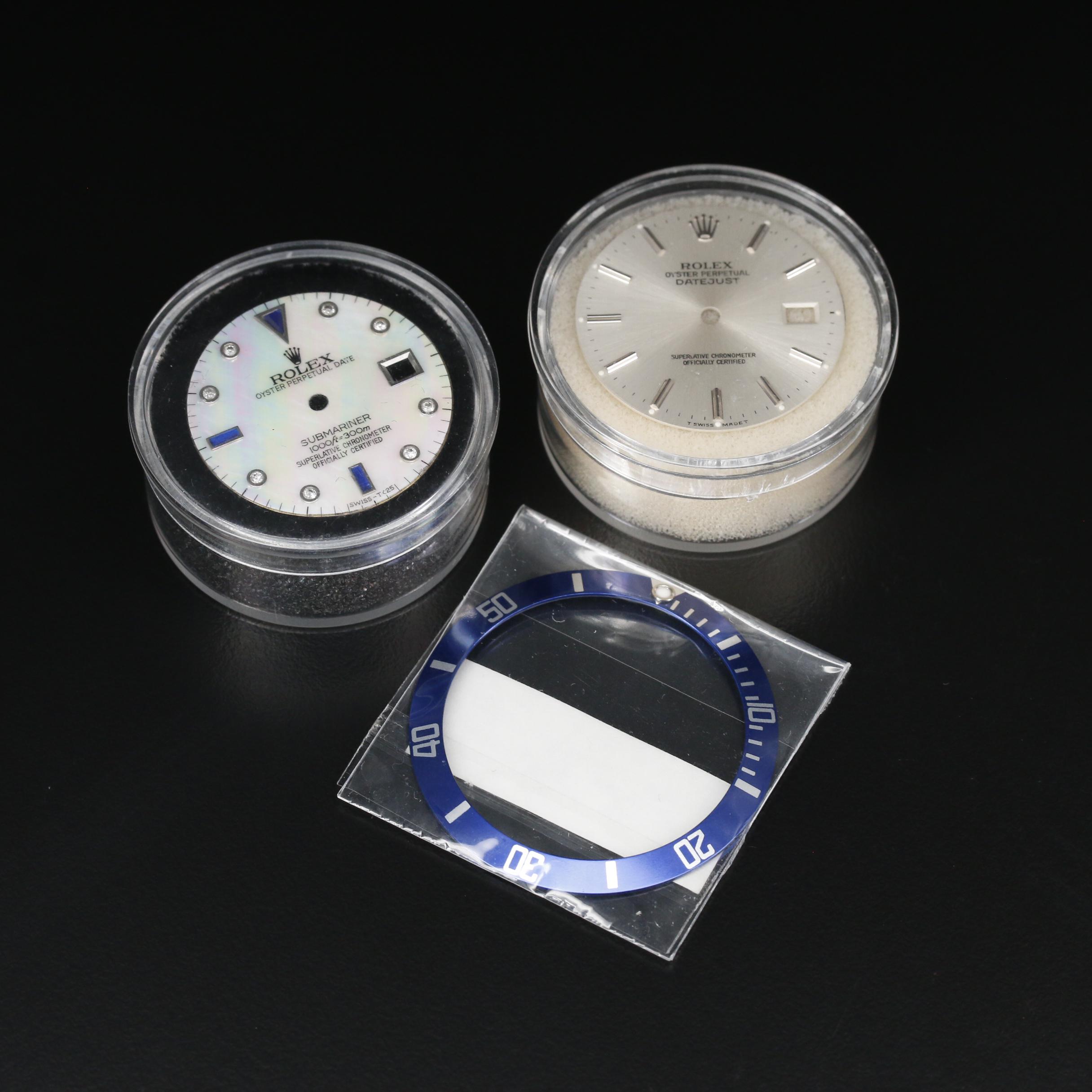 Rolex Dials and Bezel Inserts