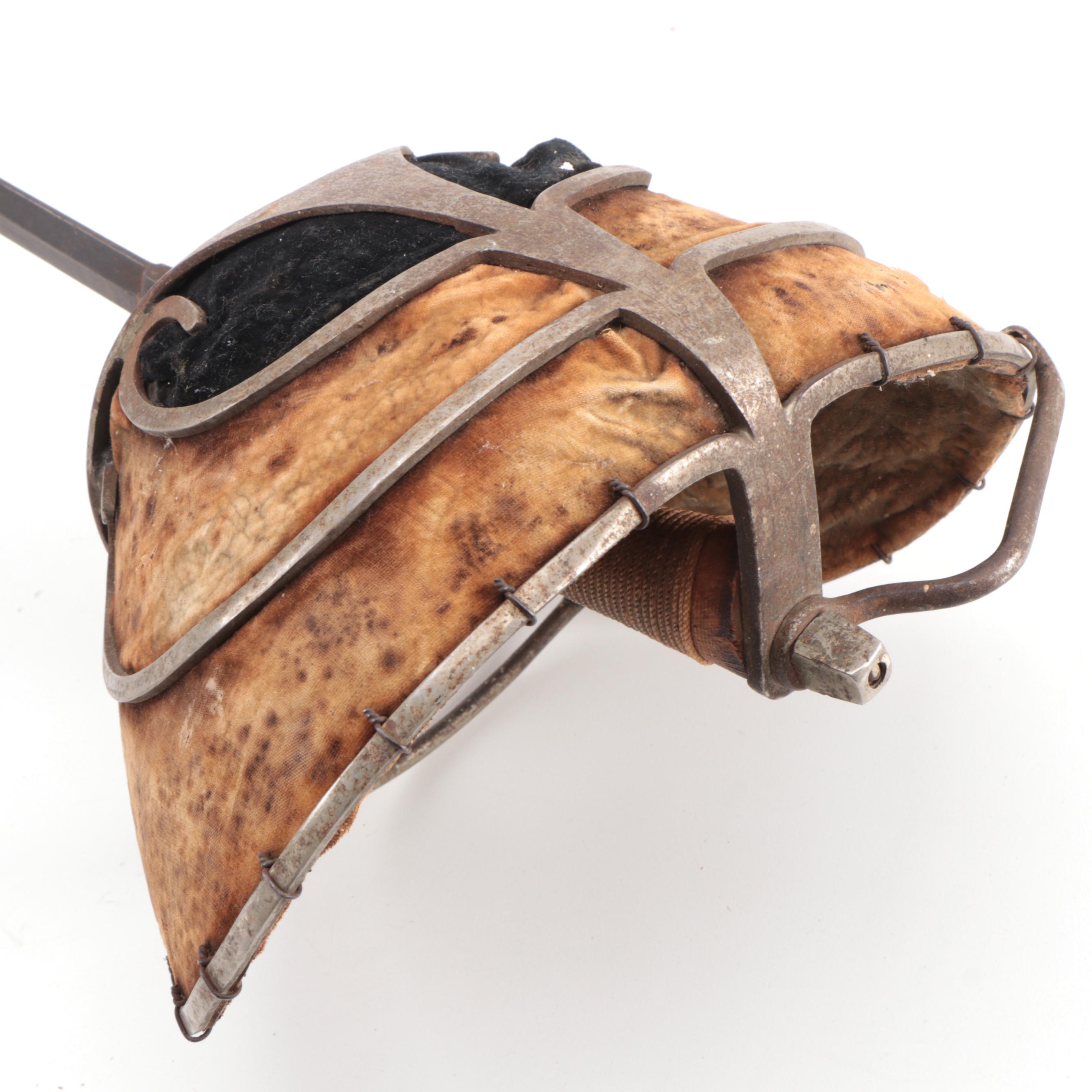 German Korbschläger Academic Fencing Swords, Late 19th Century