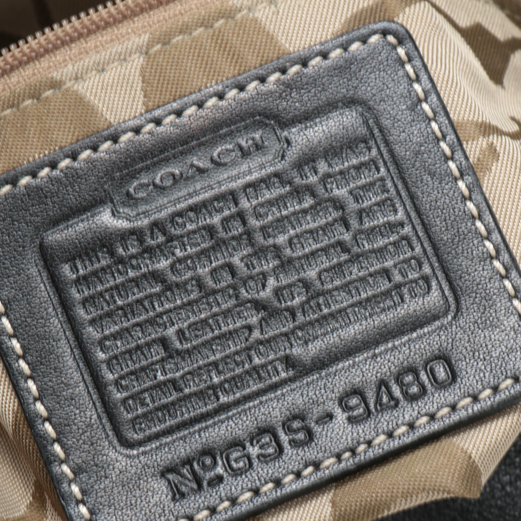 Coach Soho Black Leather Buckle Flap Front Crossbody Bag