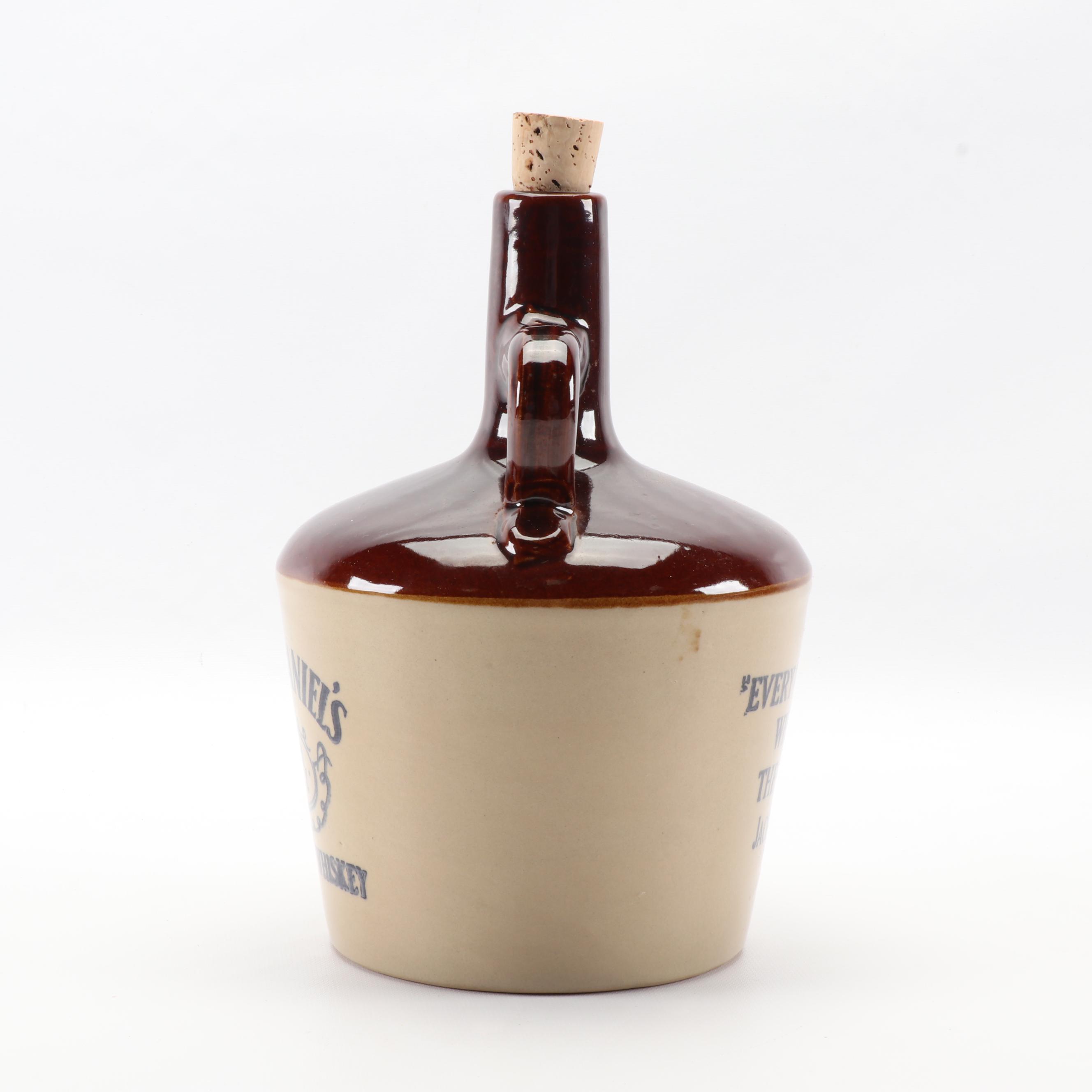 Jack Daniel's Old No. 7 Tennessee Whiskey Stoneware Jug, Mid-20th Century
