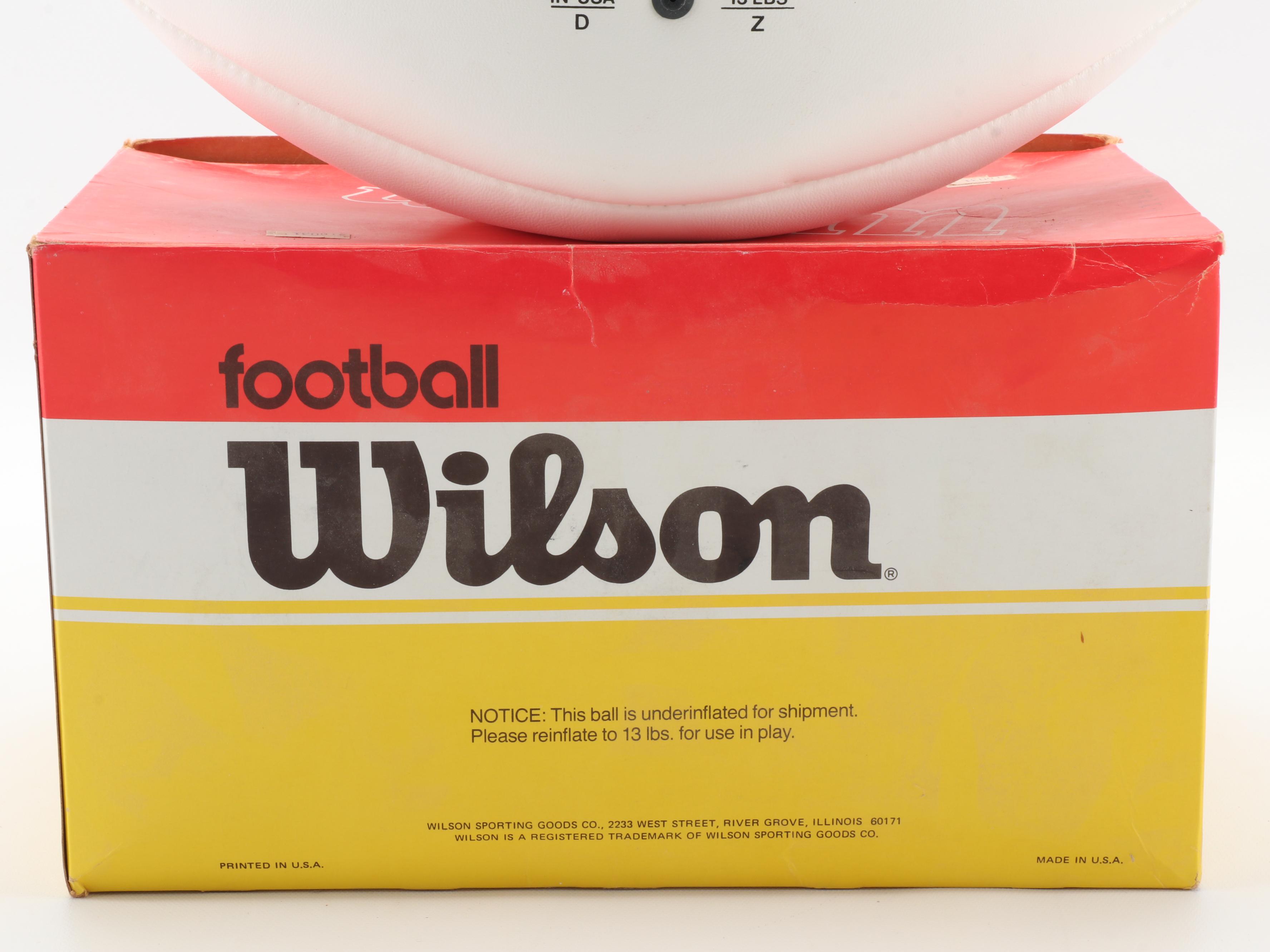 Gale Sayers Signed Wilson NFL Signature Football