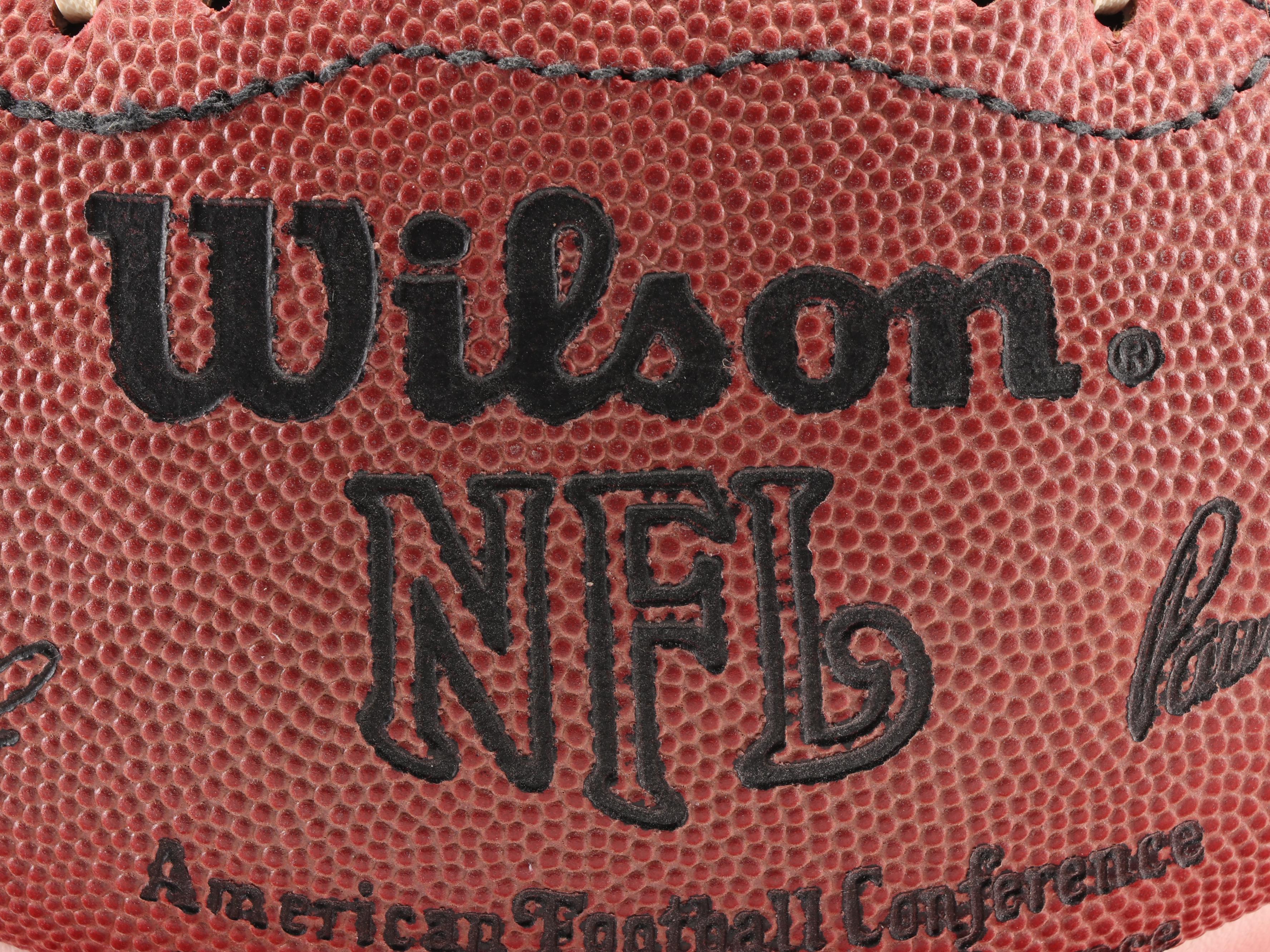 Gale Sayers Signed Wilson NFL Signature Football