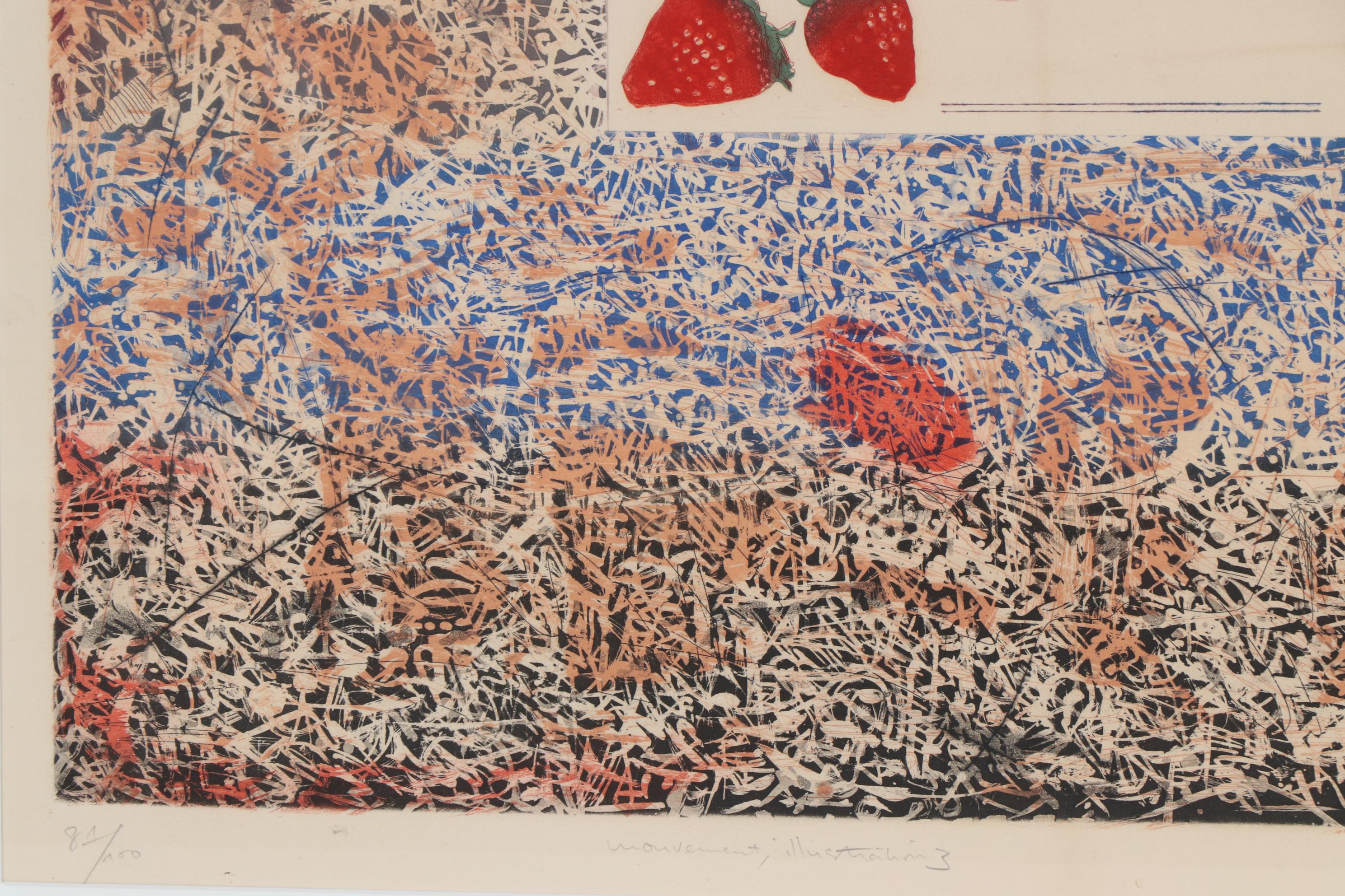 Wong Moo-Chew Aquatint Etching "Movement, Illustration 3", Late 20th Century