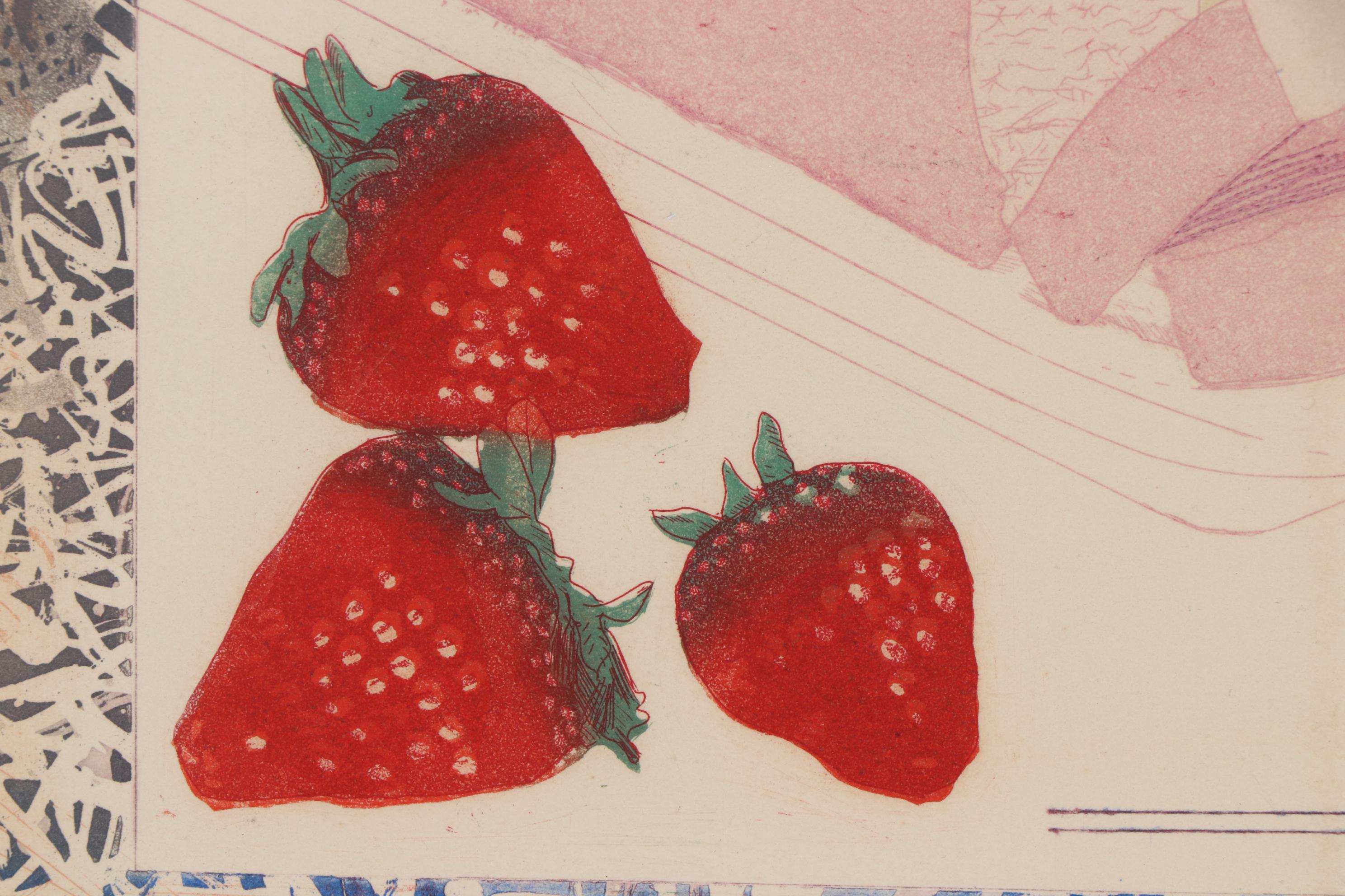 Wong Moo-Chew Aquatint Etching "Movement, Illustration 3", Late 20th Century