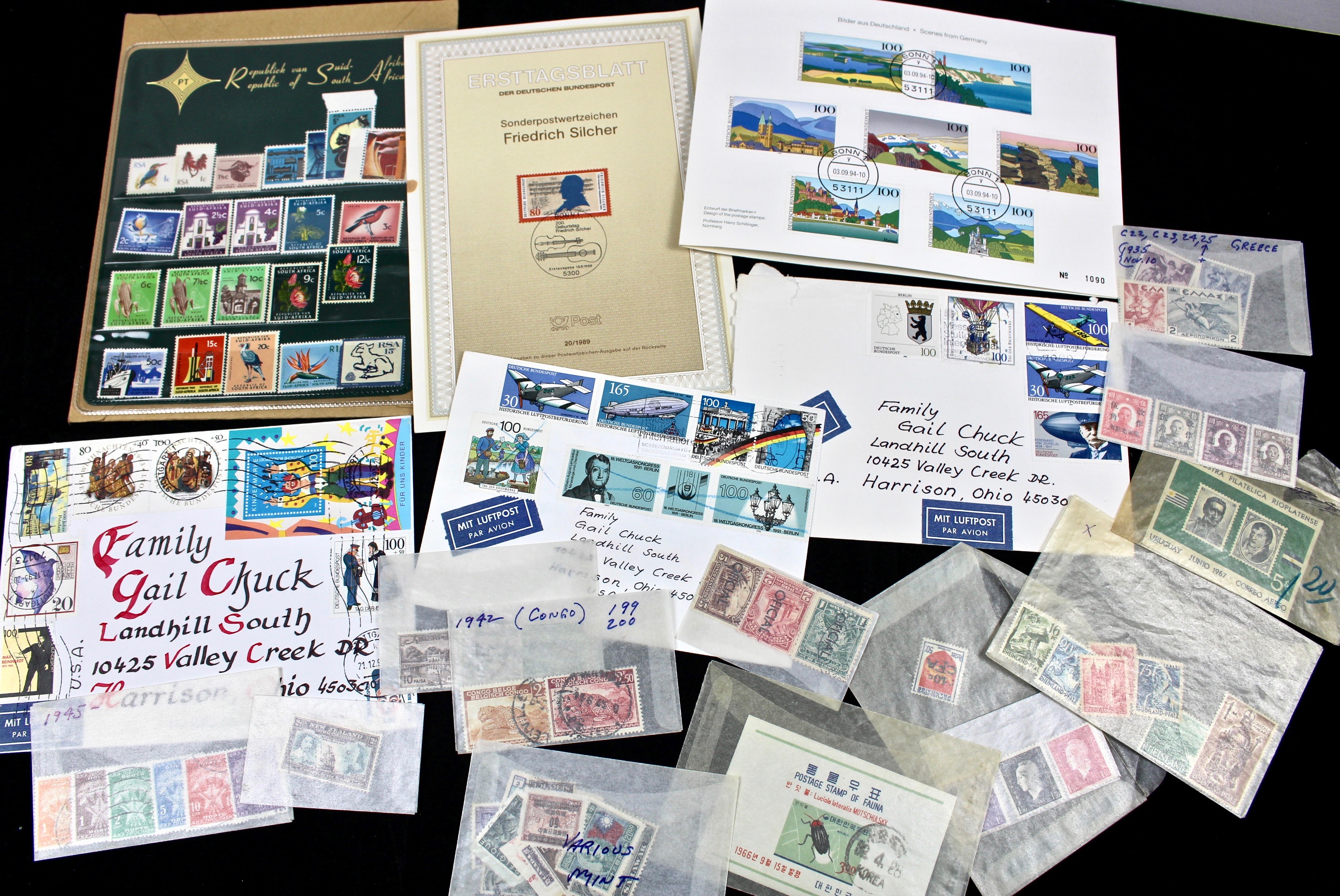 Large Foreign Postage Stamp Collection