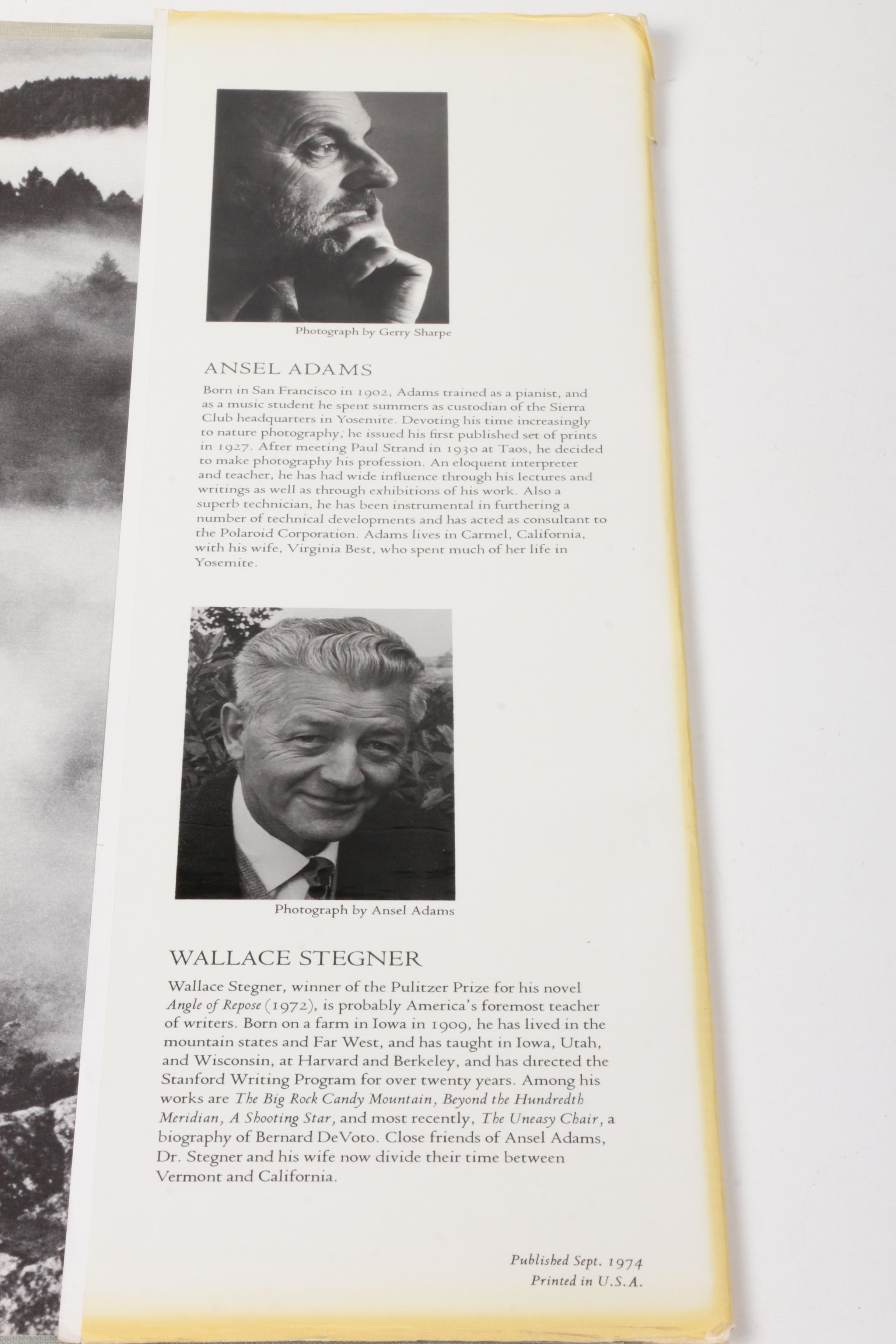 Autographed "Ansel Adams: Images 1923-1974" Photography Book, 1974 First Edition