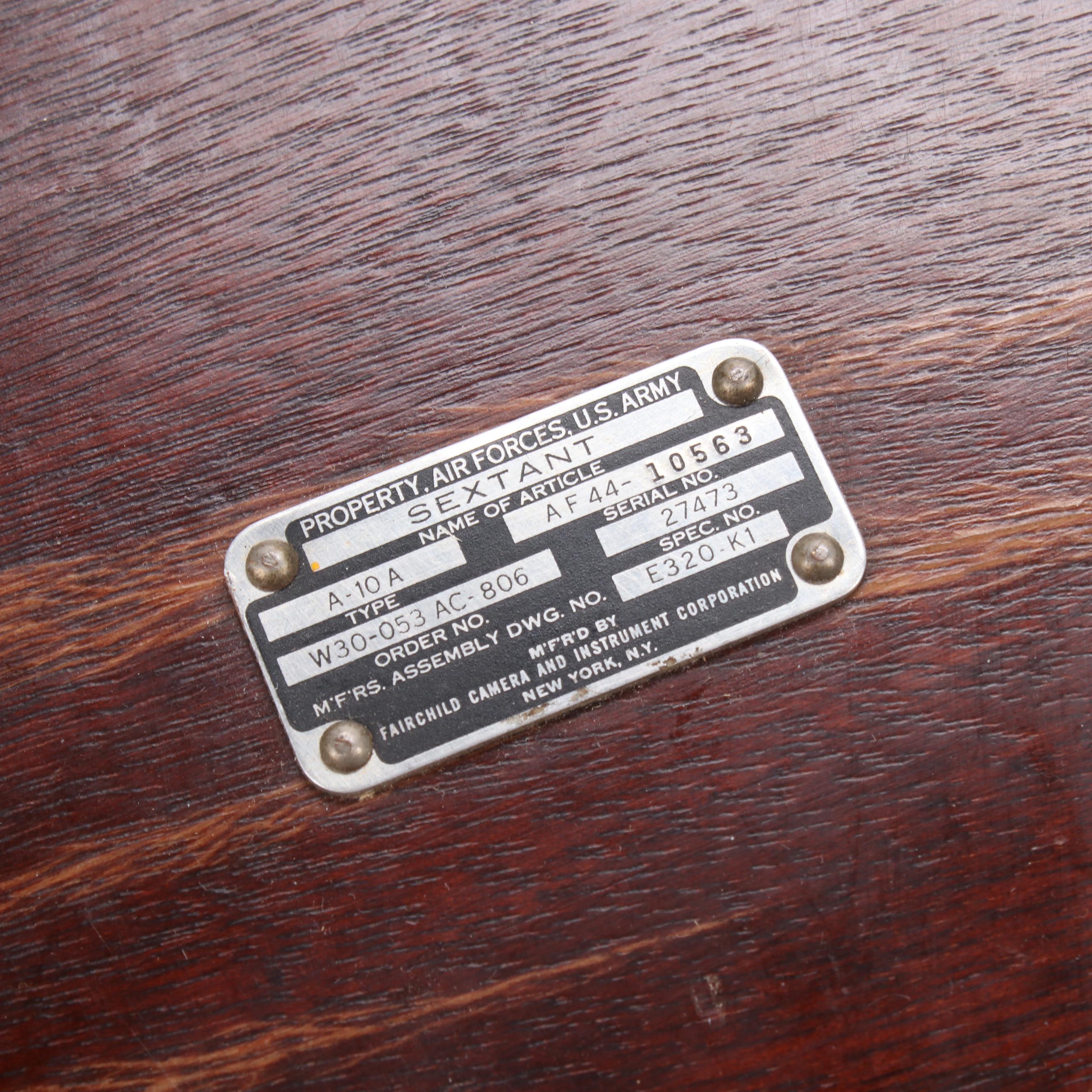 Fairchild A-10 Sextant with Case and Spencer Microscope