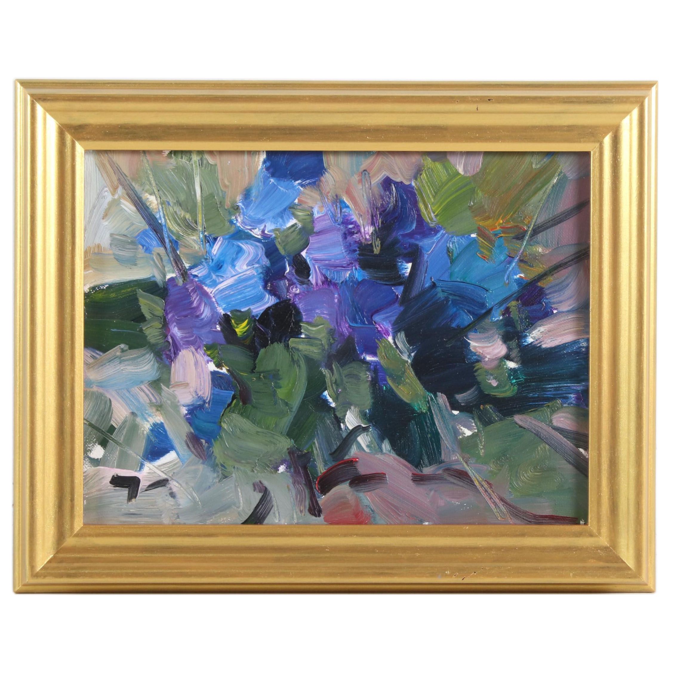 Jose Trujillo Oil Painting "Flowers", 2019