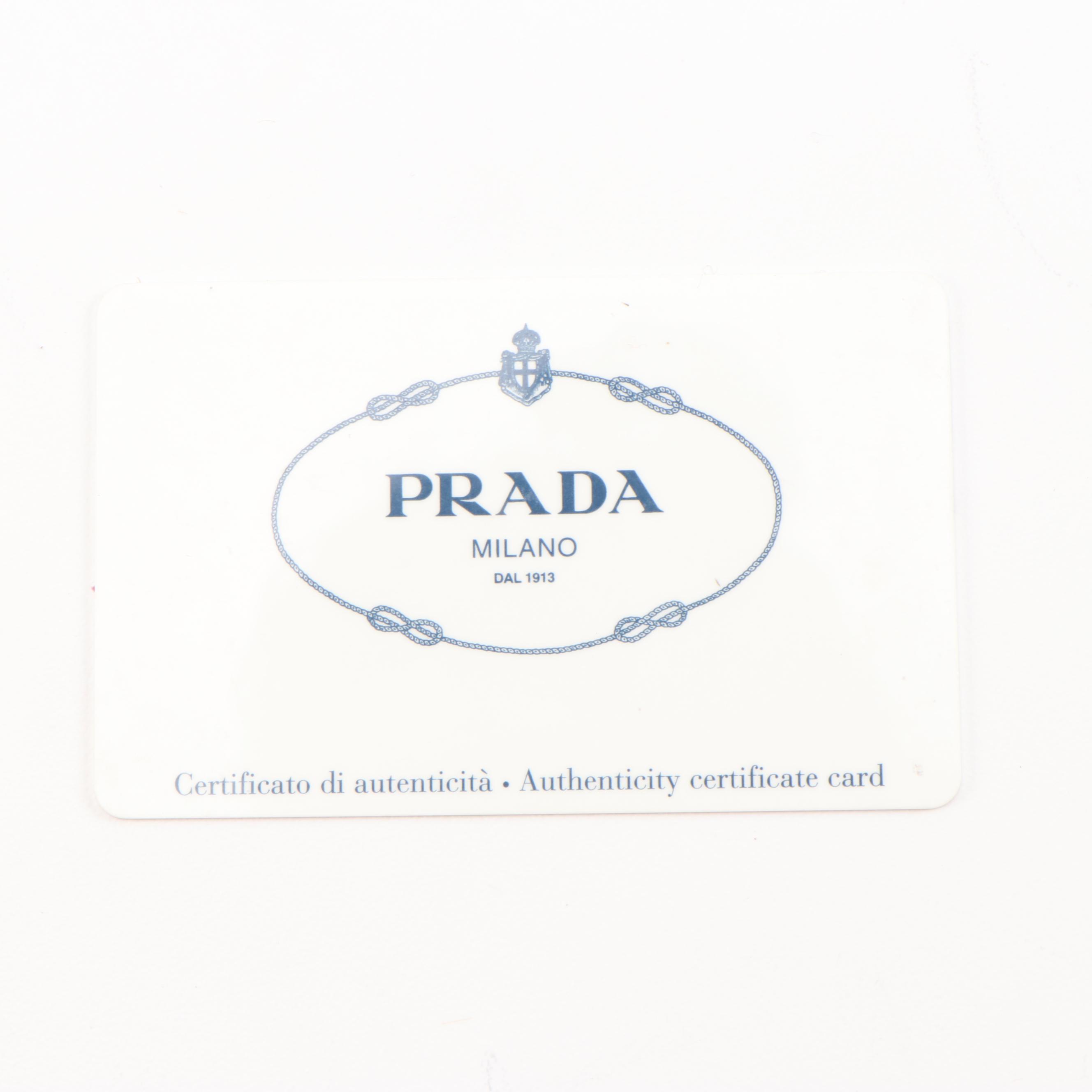 Prada Bauletto Satchel in Black Cervo Leather