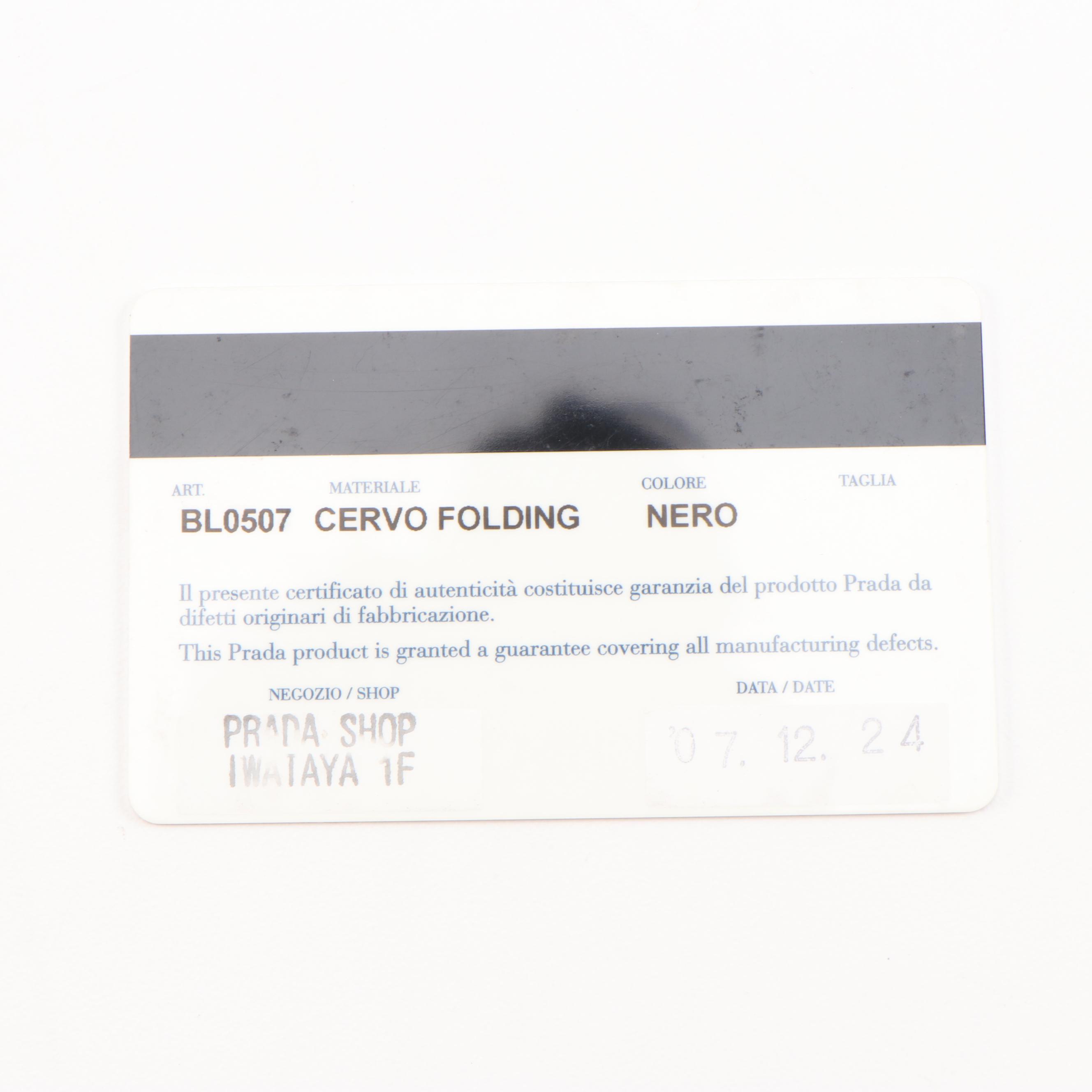 Prada Bauletto Satchel in Black Cervo Leather