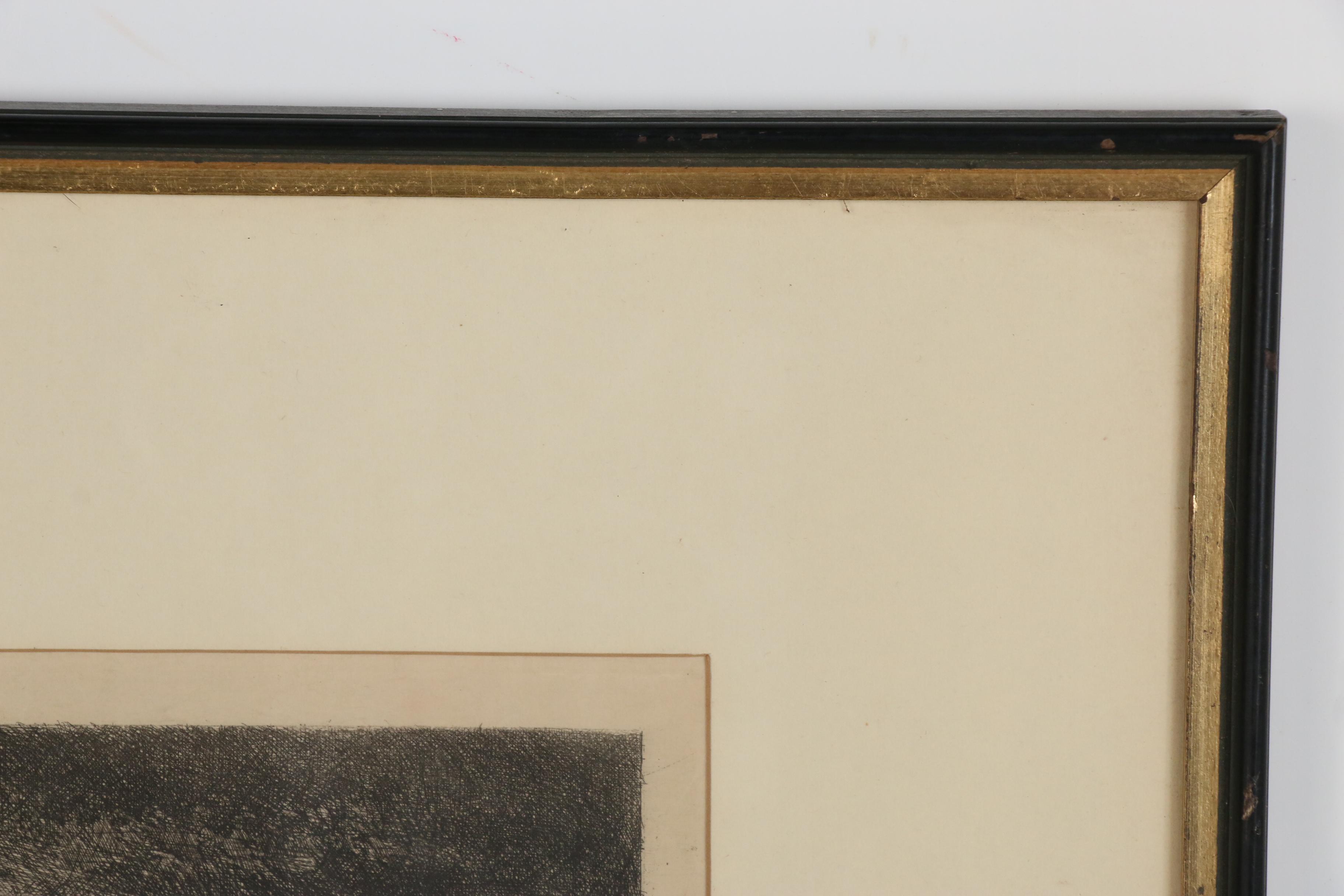 Lewis Henry Meakin Dutch Landscape Etching After Eduard Schleich, 1884