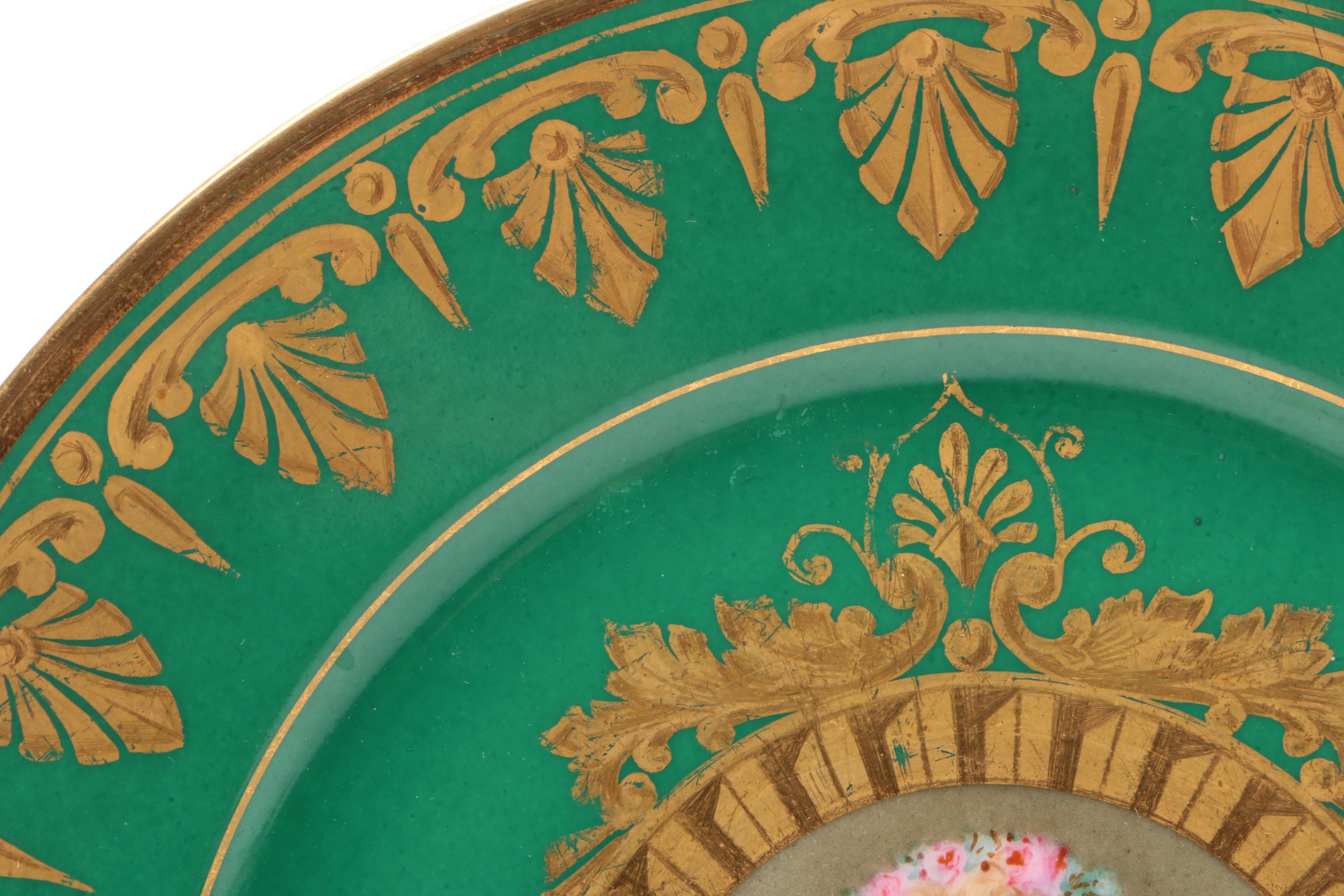 Sèvres Napoleonic Hand-Painted Portrait Plates Painted by D' Humbert, 1804-1809