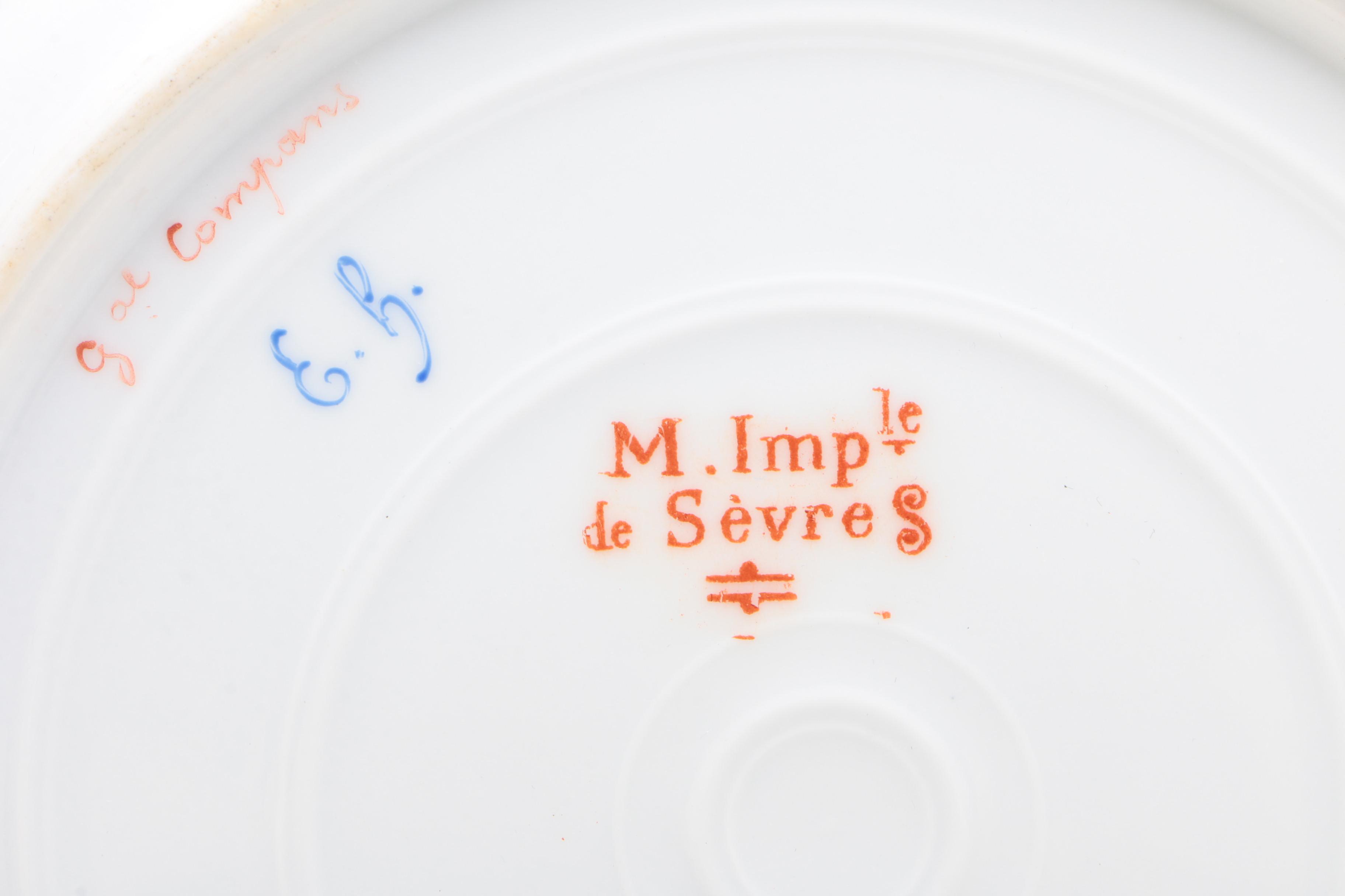 Sèvres Napoleonic Hand-Painted Portrait Plates Painted by D' Humbert, 1804-1809