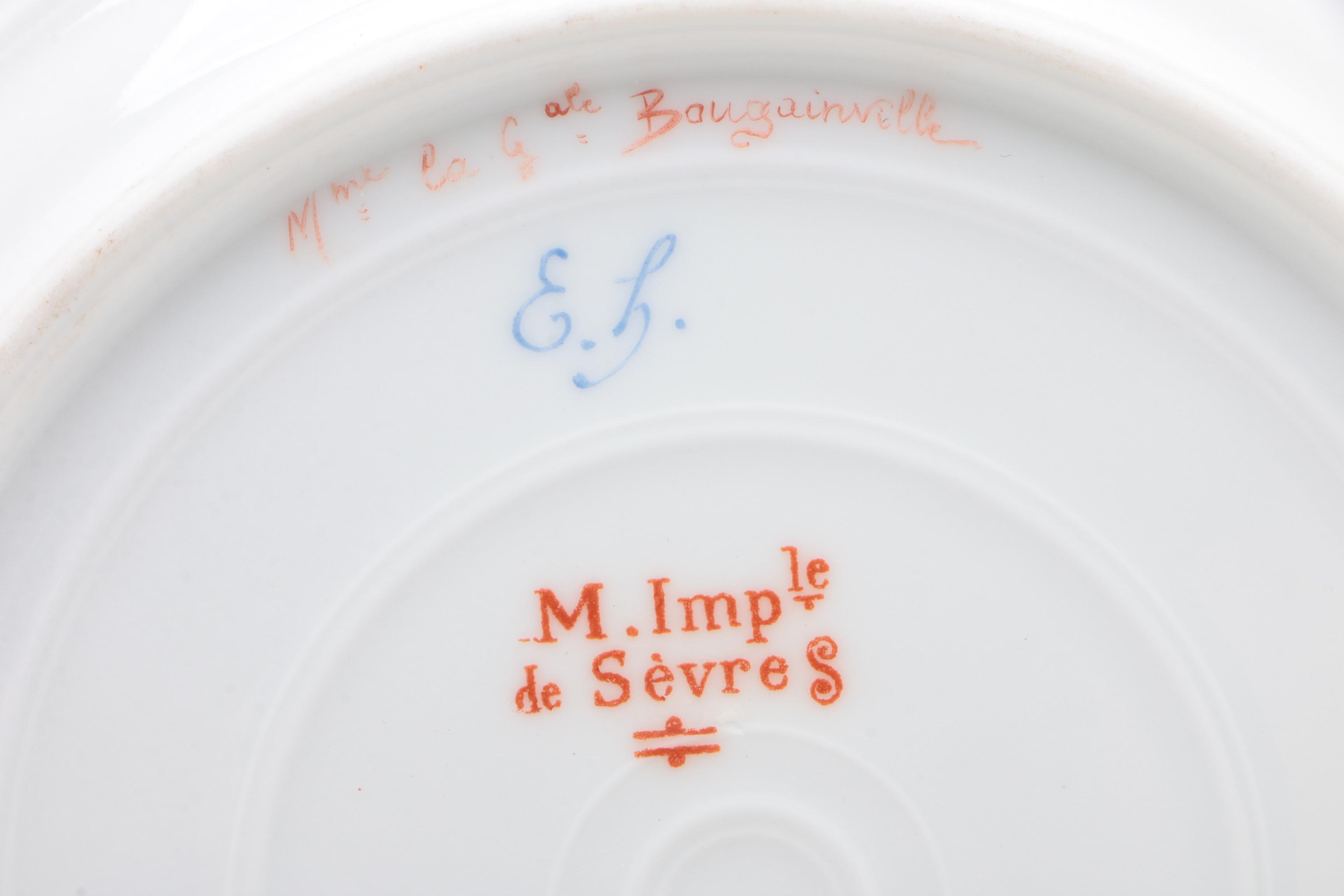 Sèvres Napoleonic Hand-Painted Portrait Plates Painted by D' Humbert, 1804-1809