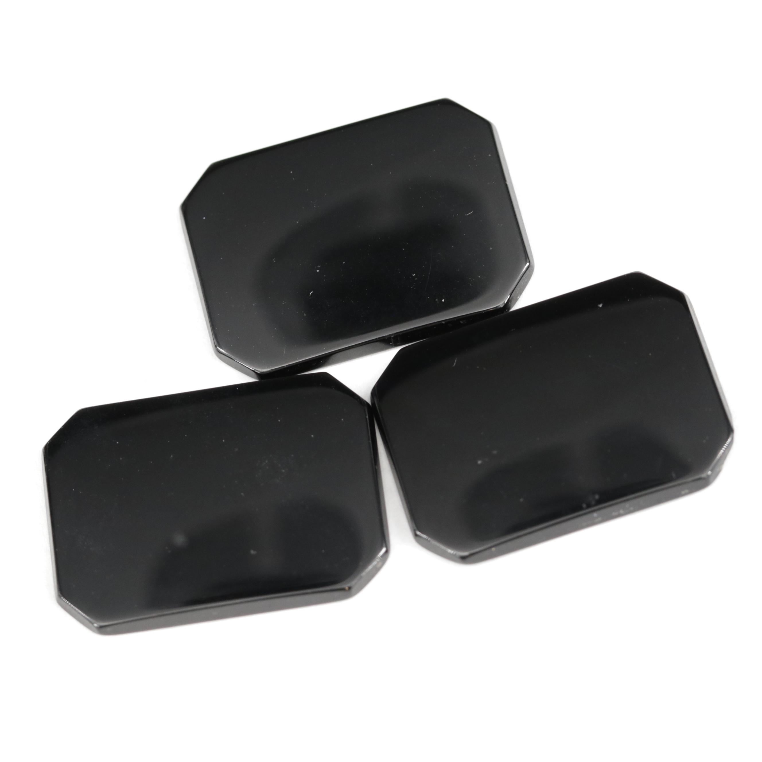 Loose 90.80 CTW Black Onyx