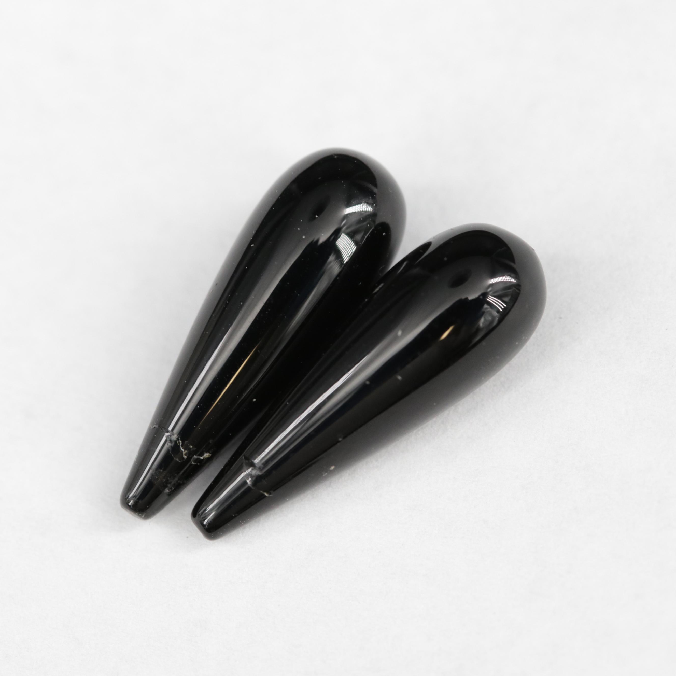 Loose 79.95 CTW Glass and Black Onyx