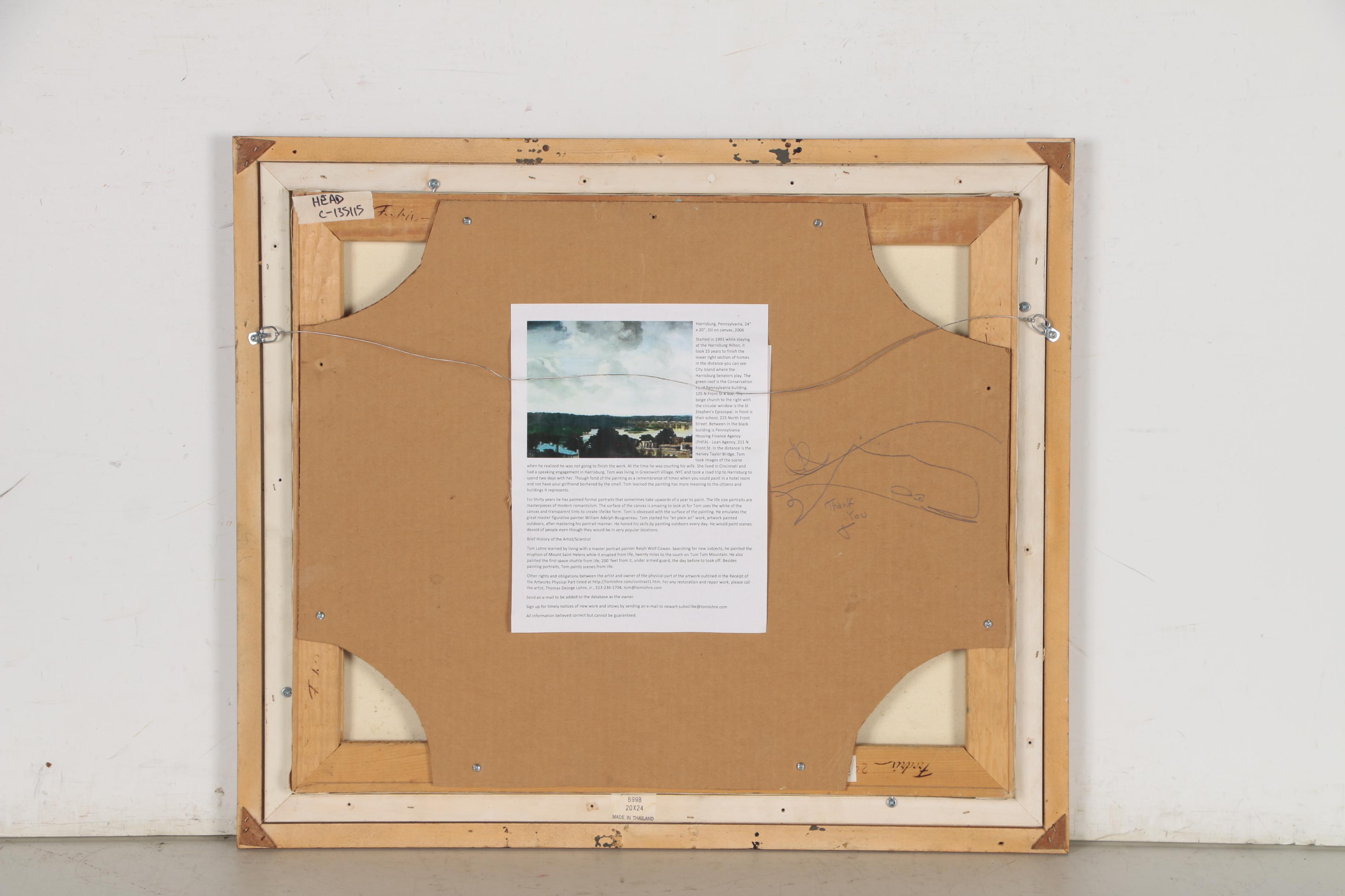 Tom Lohre Oil Painting "Harrisburg, Pennsylvania", 1991-2006