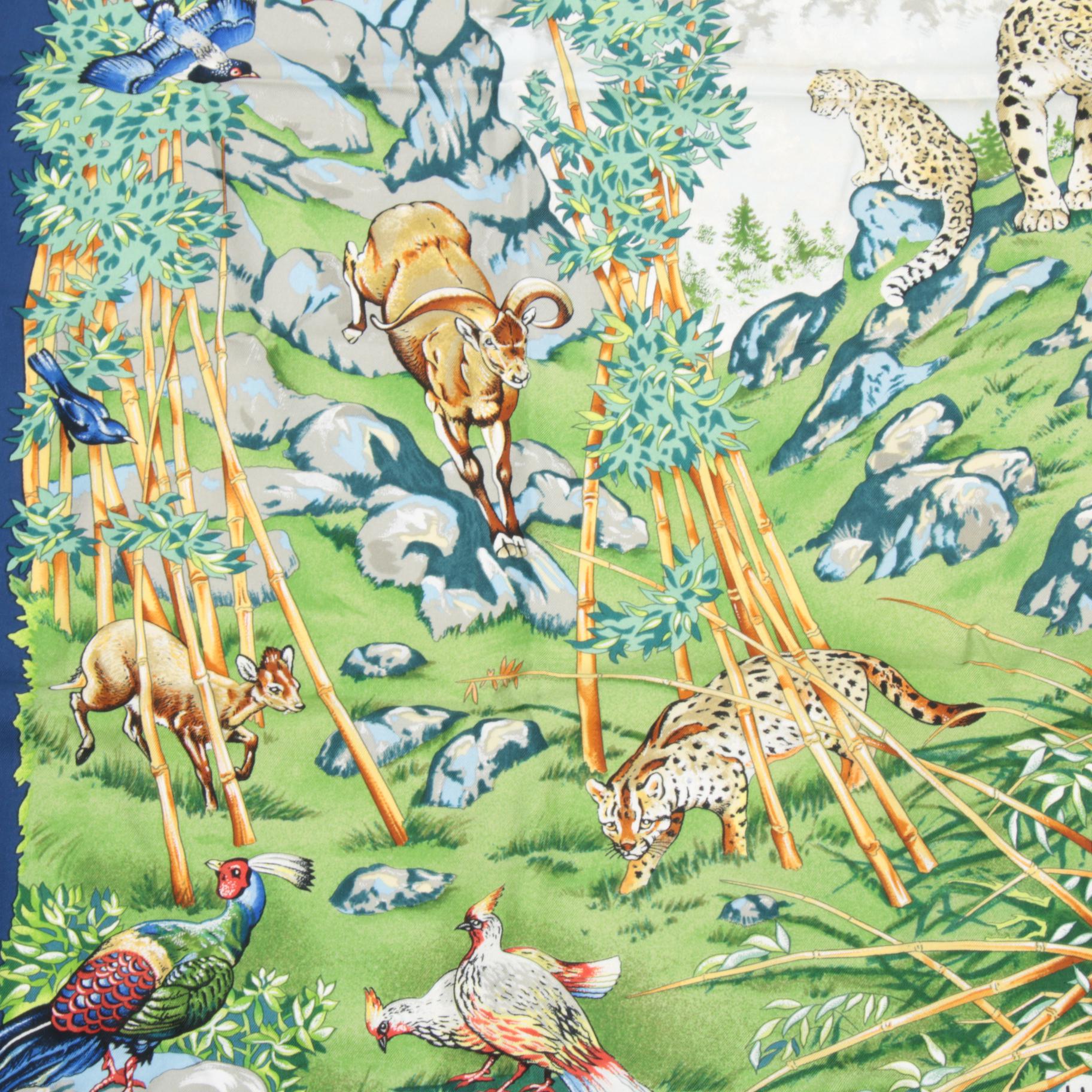 Hermès "Sichuan" Silk Scarf Designed by Robert Dallet