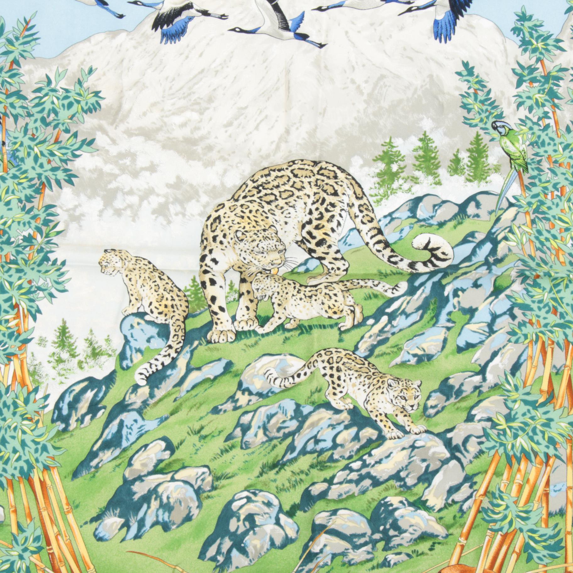Hermès "Sichuan" Silk Scarf Designed by Robert Dallet