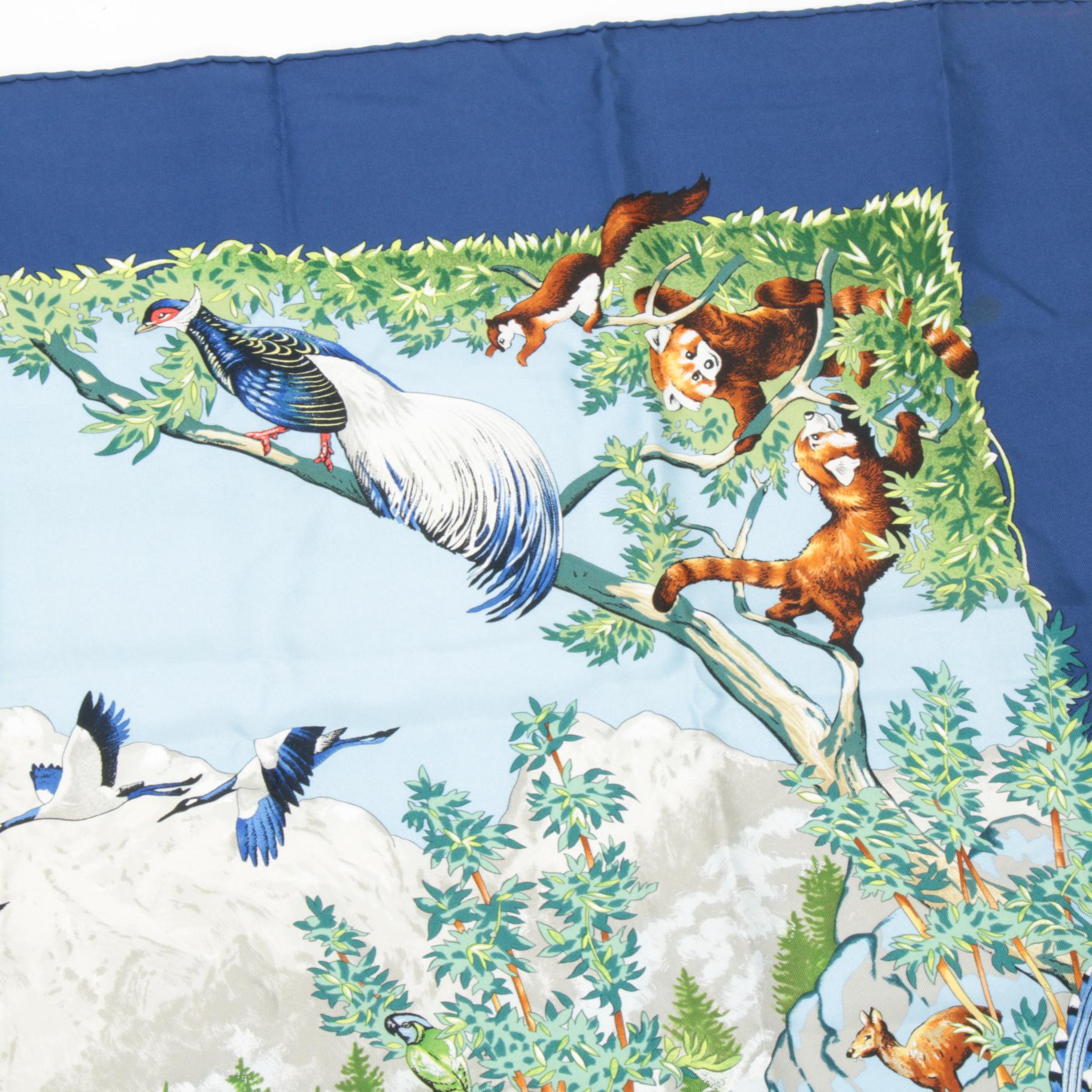 Hermès "Sichuan" Silk Scarf Designed by Robert Dallet