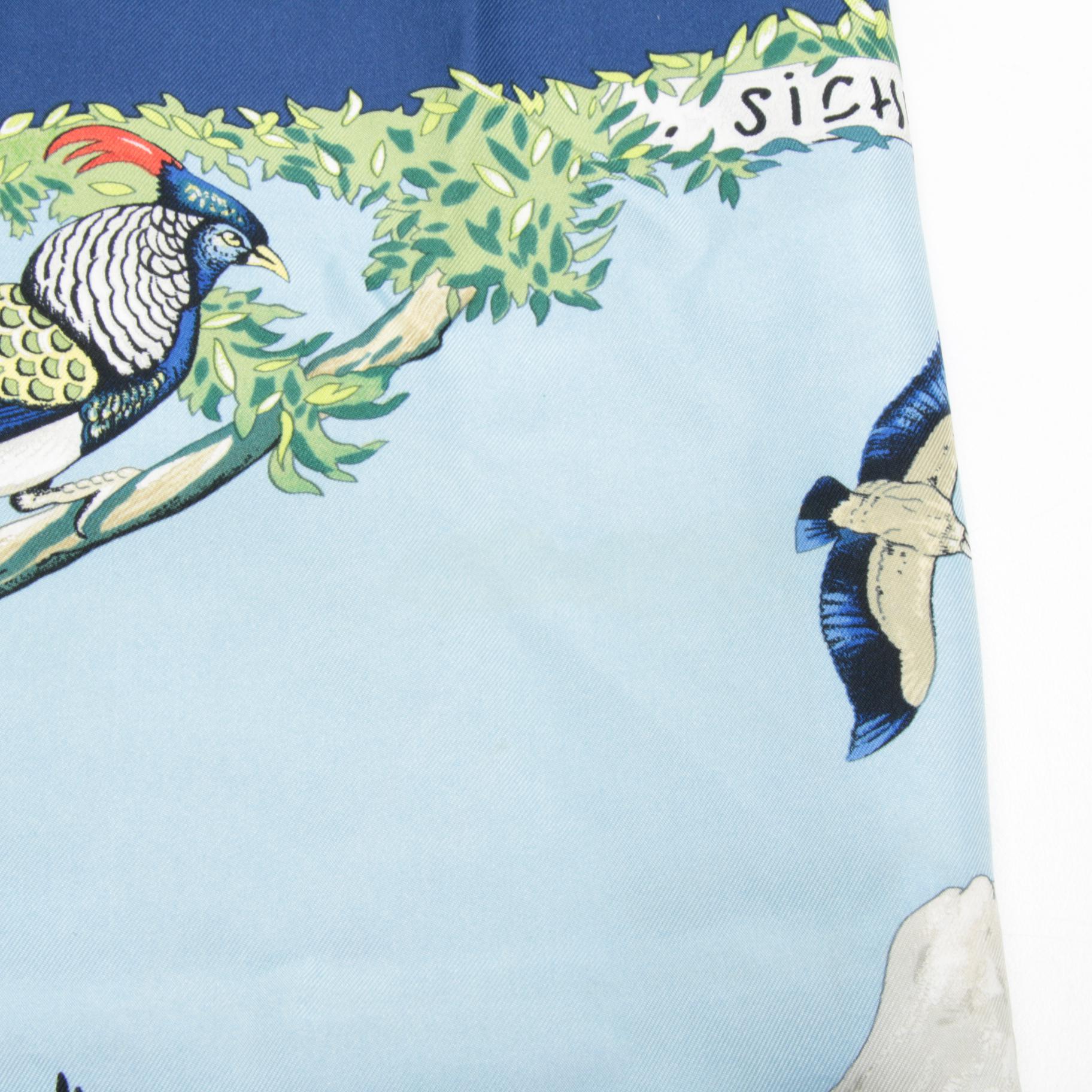 Hermès "Sichuan" Silk Scarf Designed by Robert Dallet