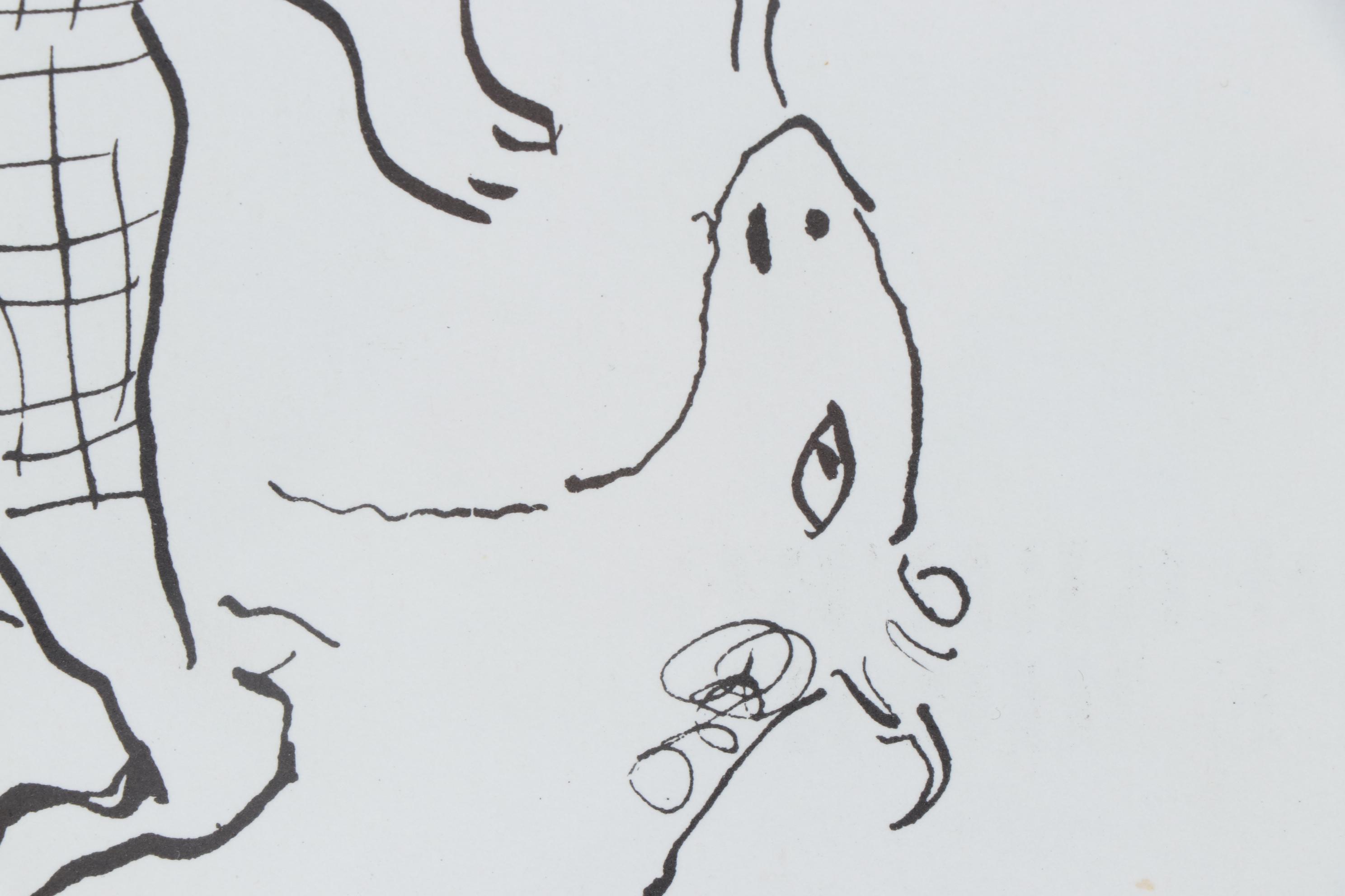 Marc Chagall Lithograph "The Acrobat" for "Derrière le Miroir", 1979