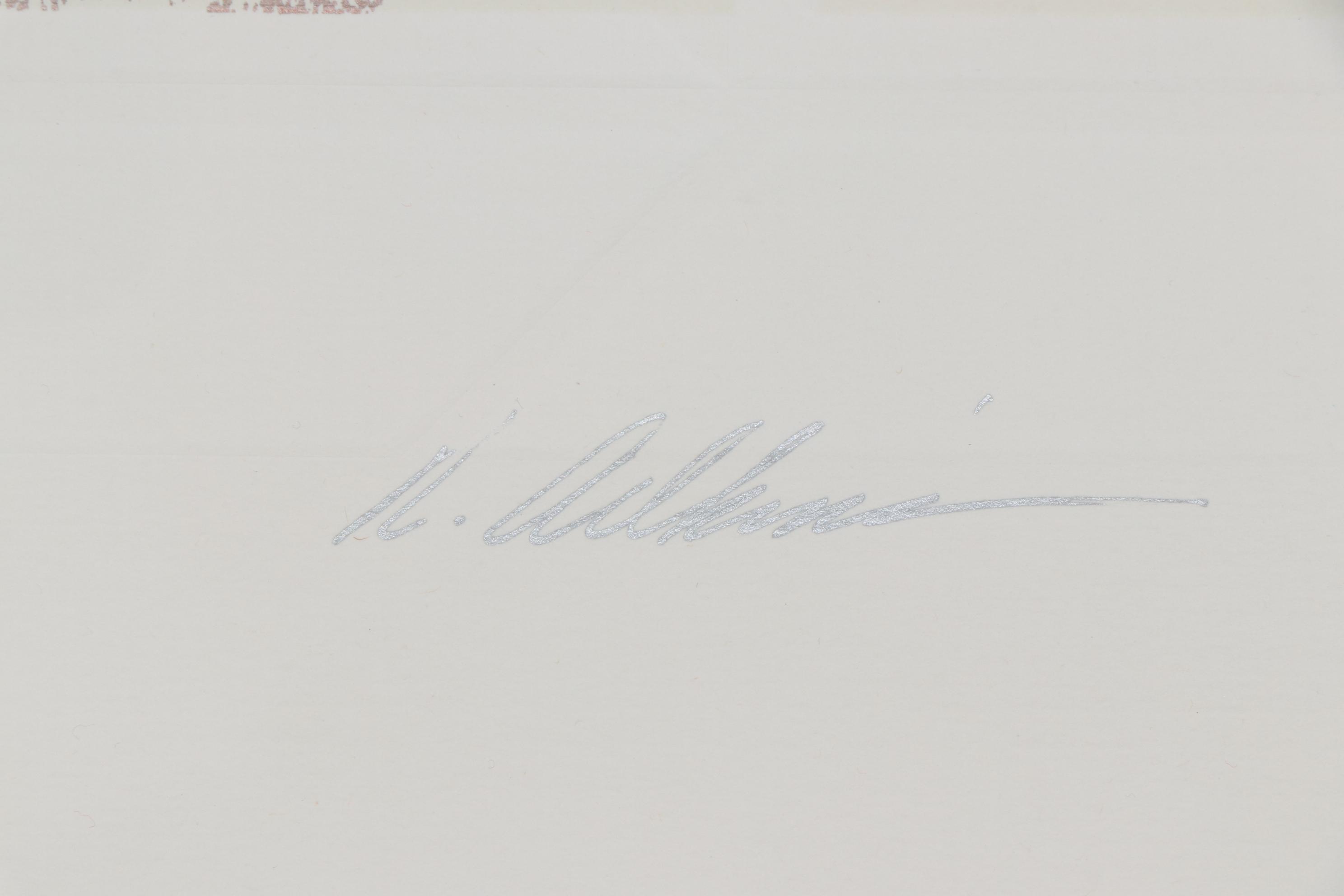 Roberta Adkins Embossed Lithograph "Inspiration"