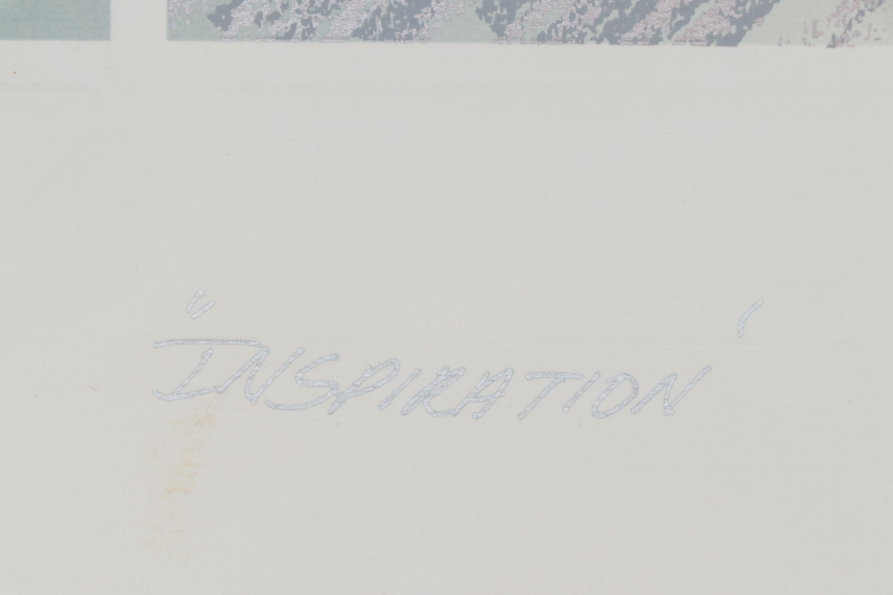 Roberta Adkins Embossed Lithograph "Inspiration"