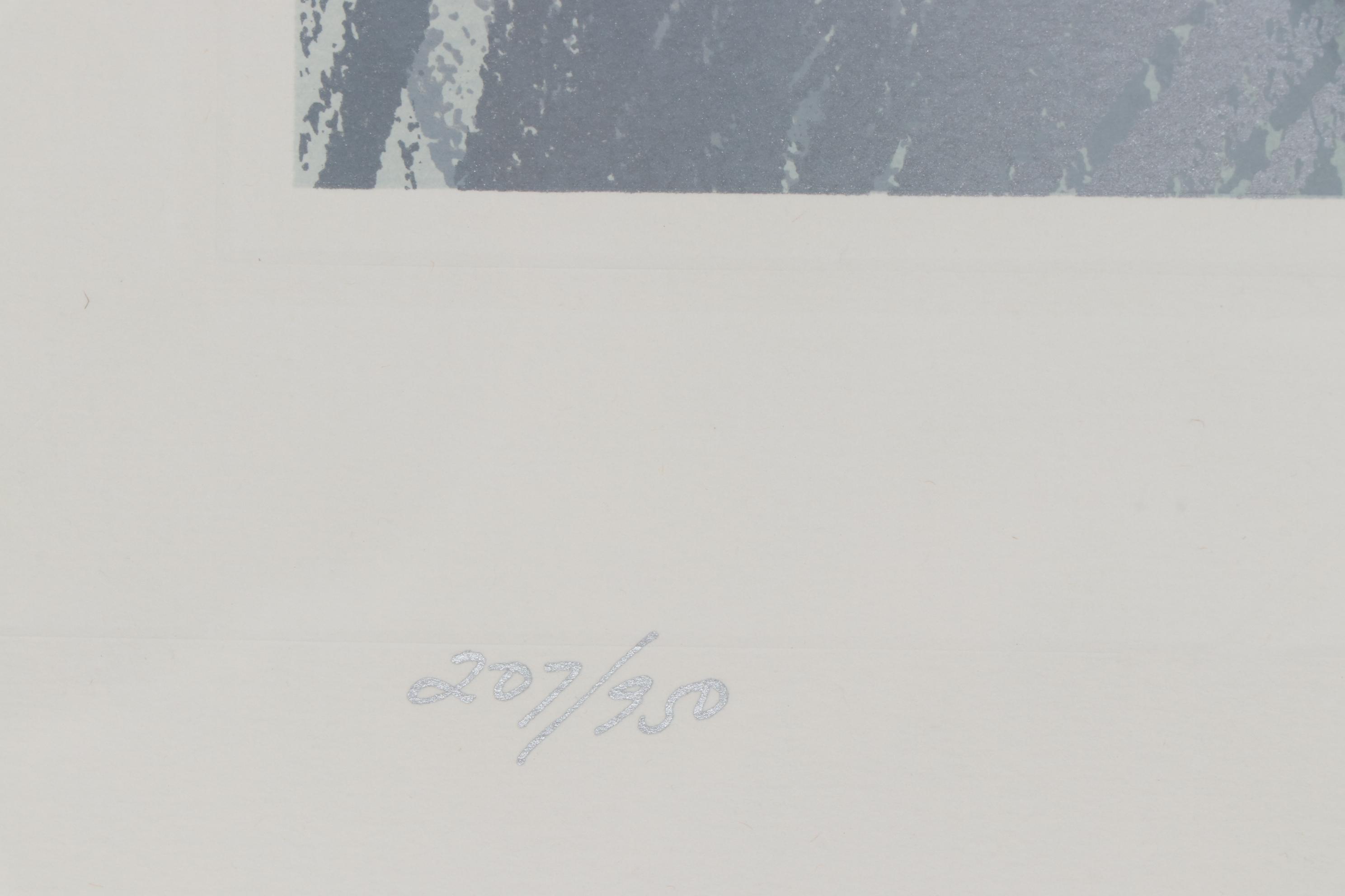 Roberta Adkins Embossed Lithograph "Inspiration"