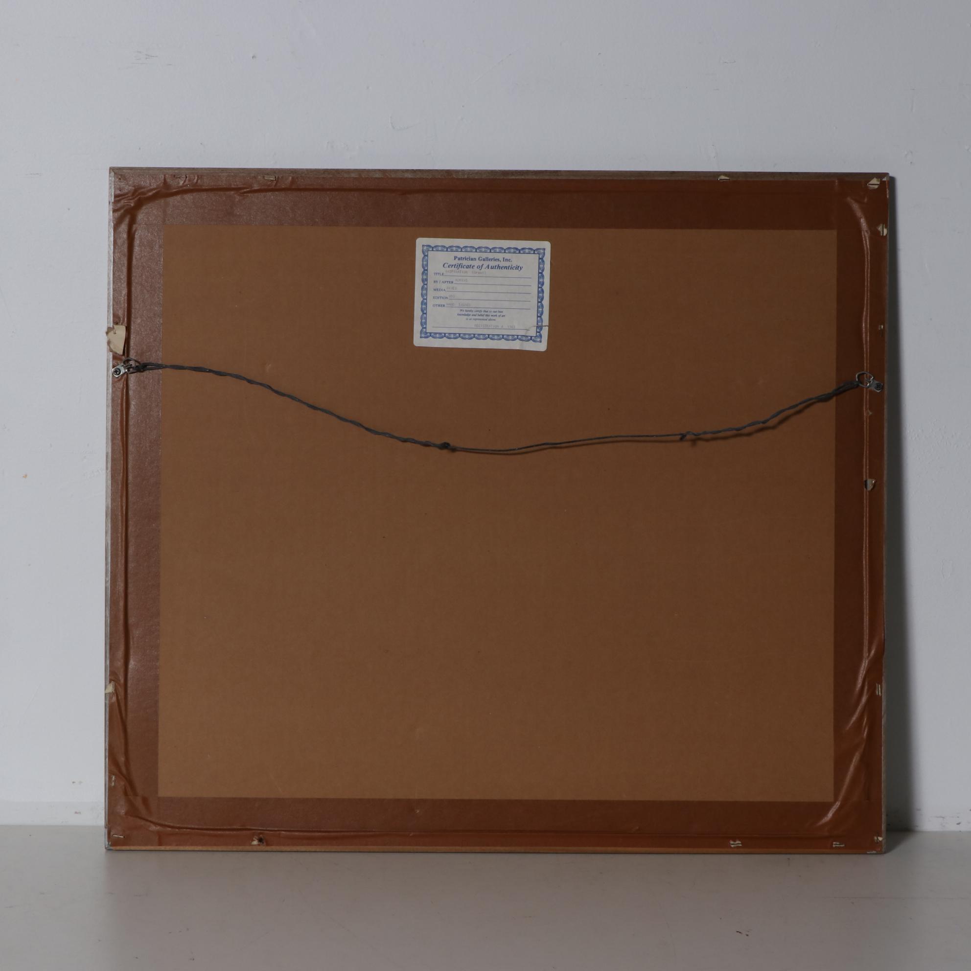 Roberta Adkins Embossed Lithograph "Inspiration"