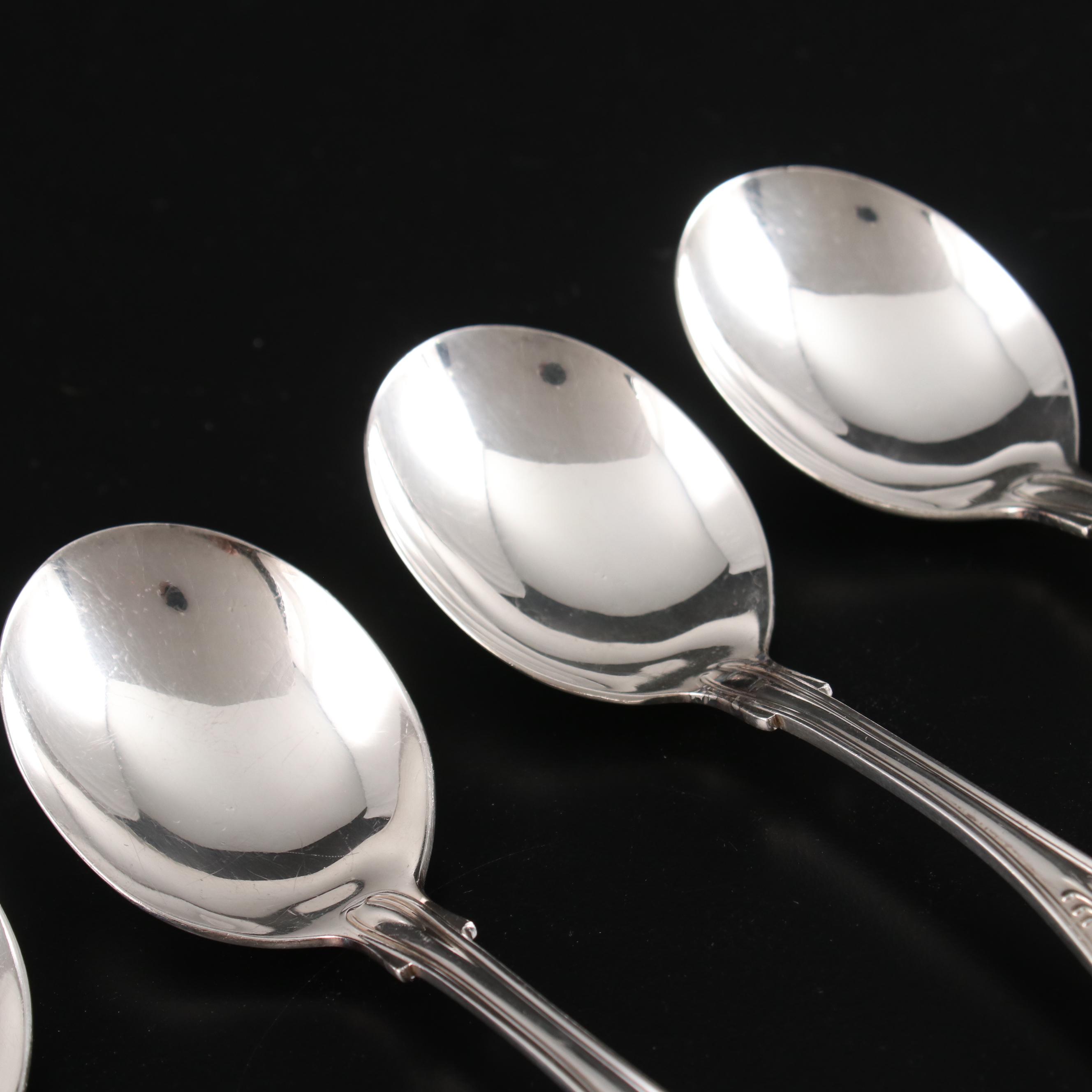 International Silver Co. "Kings" United States Navy Soup Spoons, 1970s