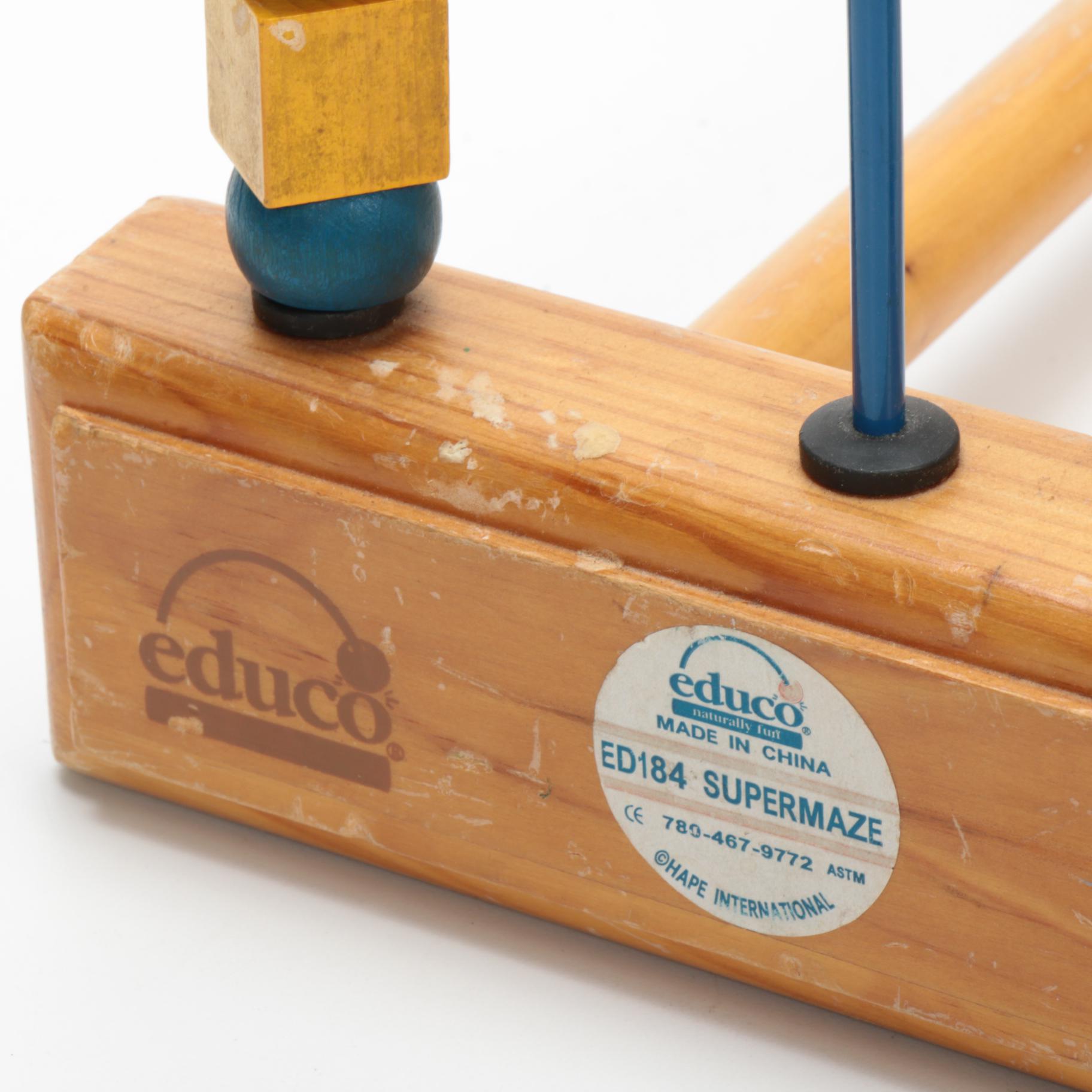 Educo The Original "Supermaze" Preschool Toddler Educational Toy