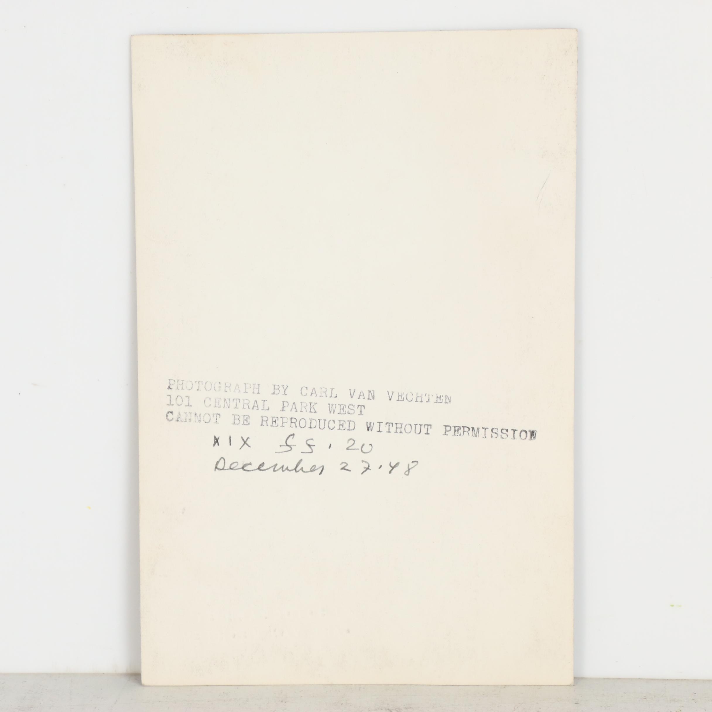 Carl Van Vechten Silver Gelatin Portrait Photograph of Marlon Brando, 1948