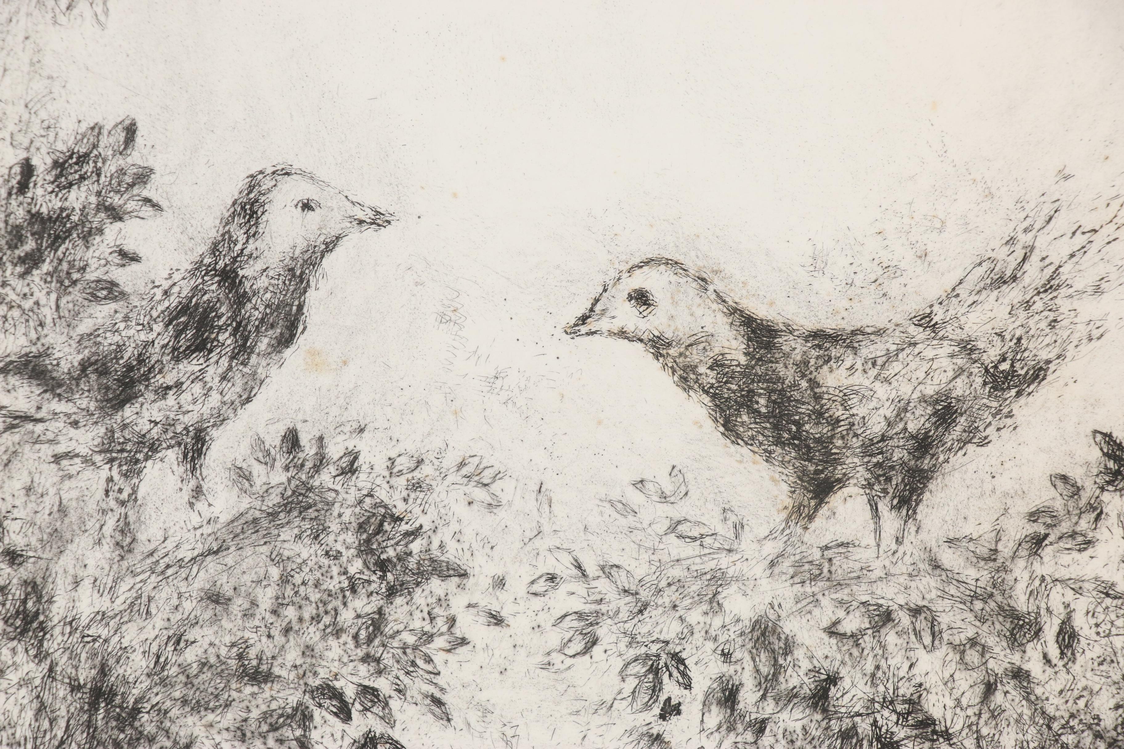 Marc Chagall Signed "Fables" by Jean de La Fontaine with Cover Etchings, 1952