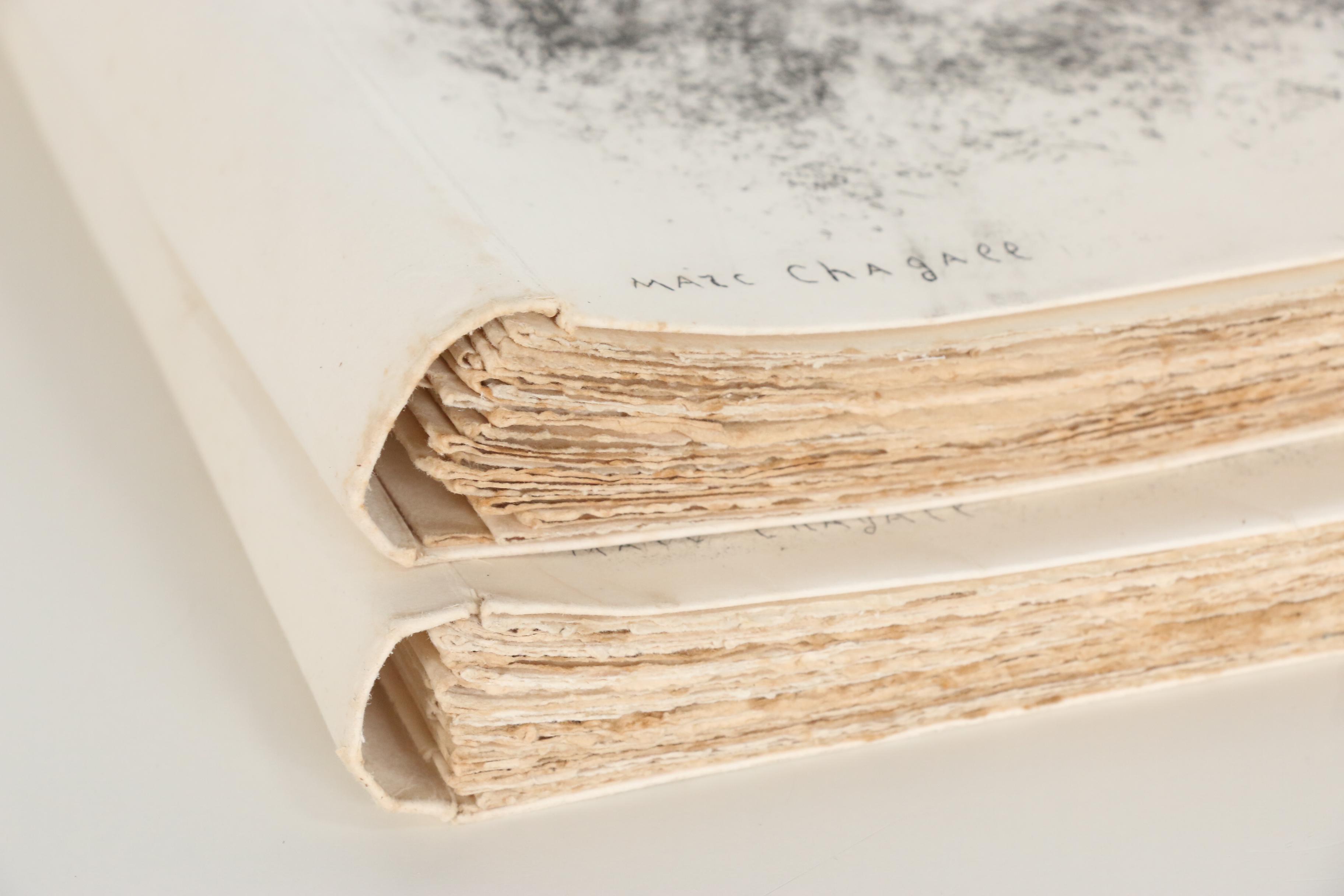 Marc Chagall Signed "Fables" by Jean de La Fontaine with Cover Etchings, 1952