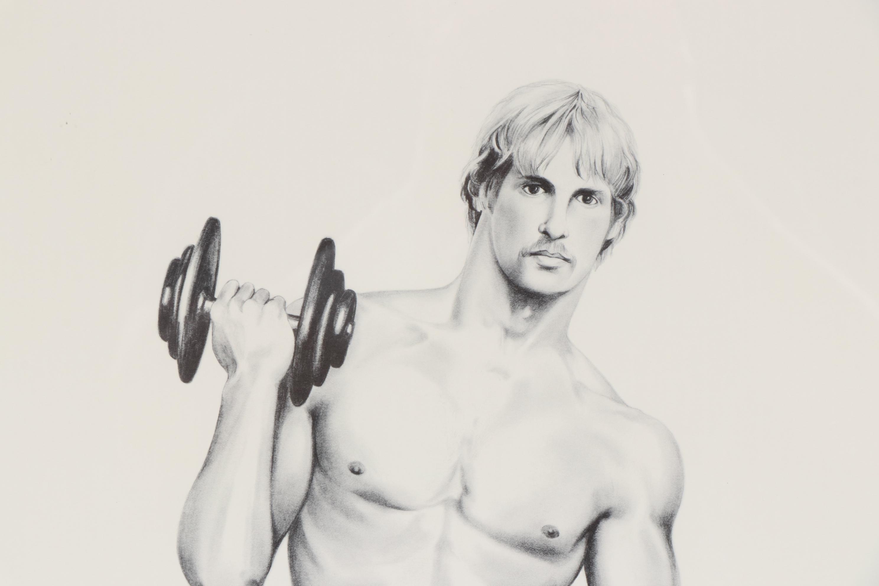 Lithograph of Bodybuilder, 1979