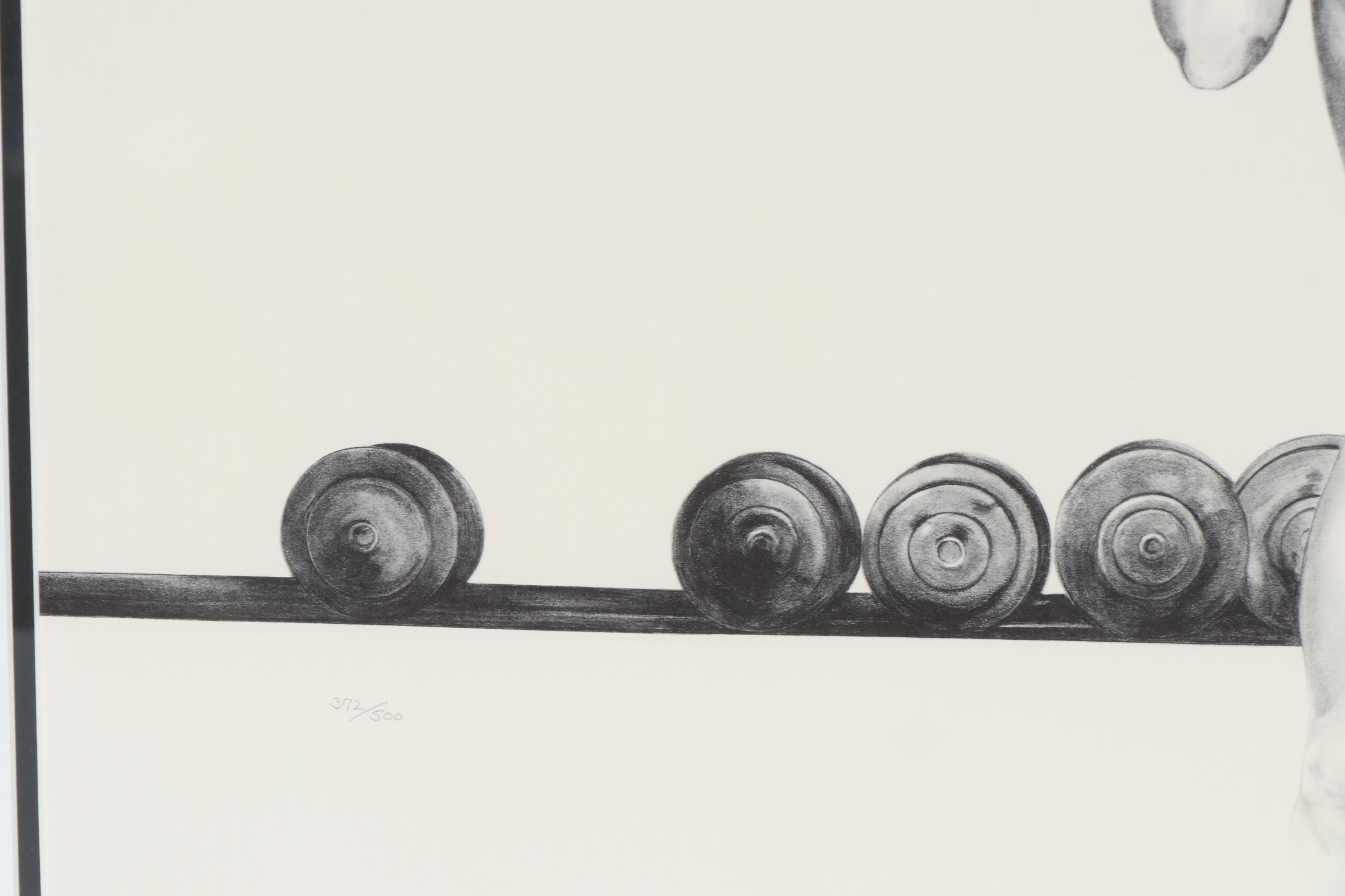 Lithograph of Bodybuilder, 1979