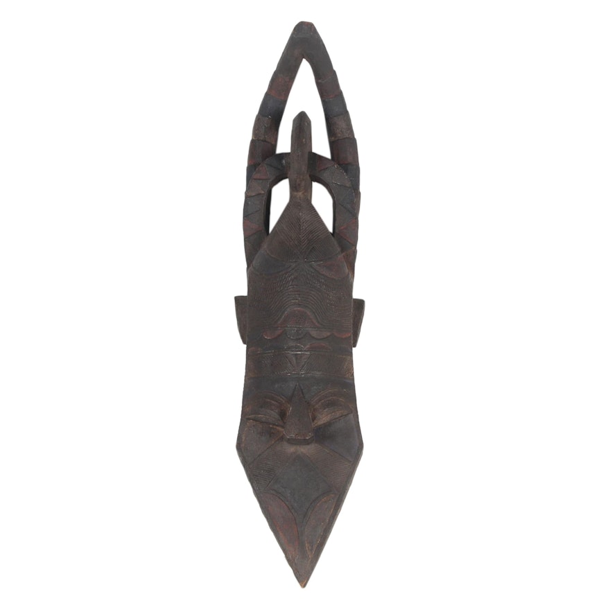 West African Carved Wood Mask