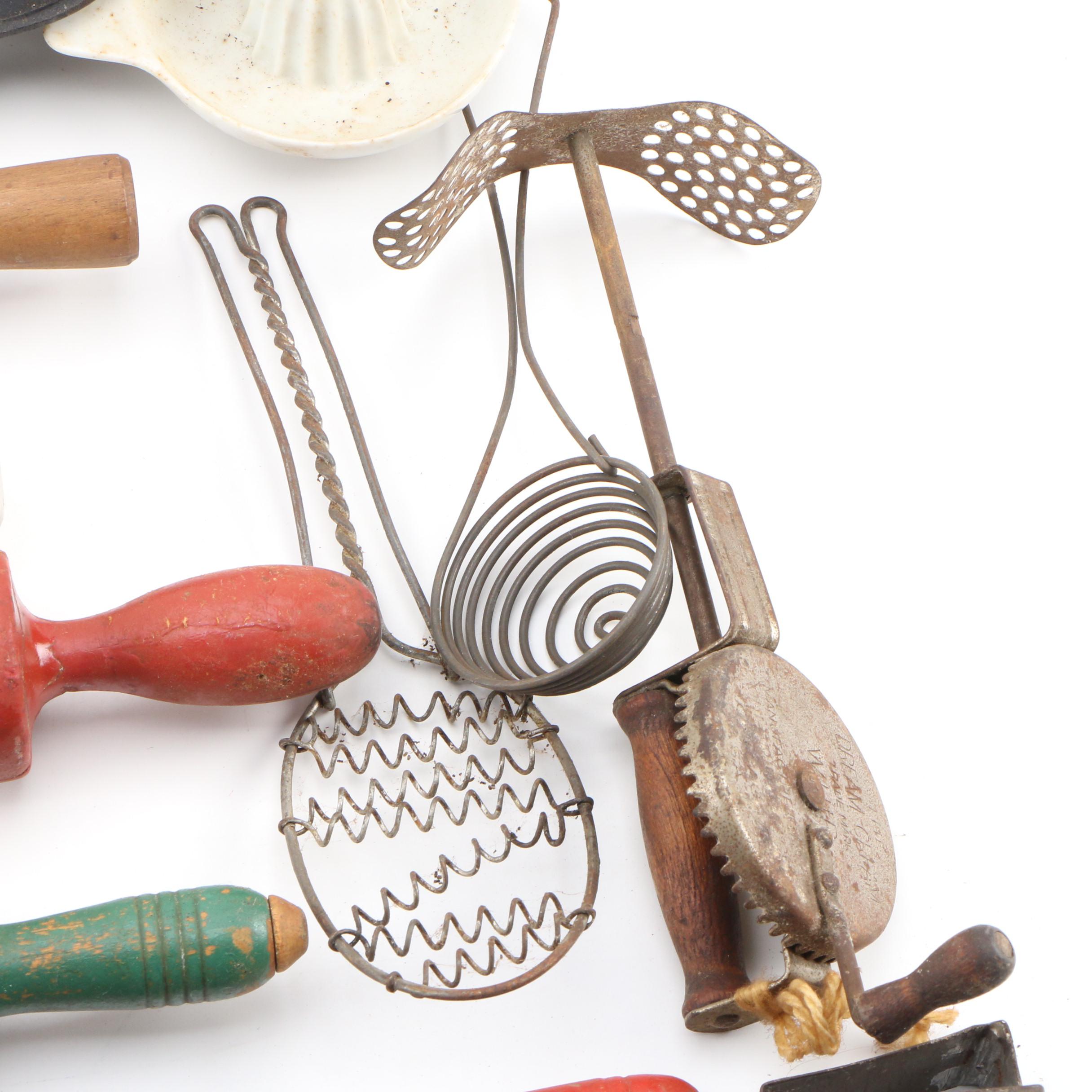 Cast Iron Baking Molds, Rolling Pins and Other Kitchen Items