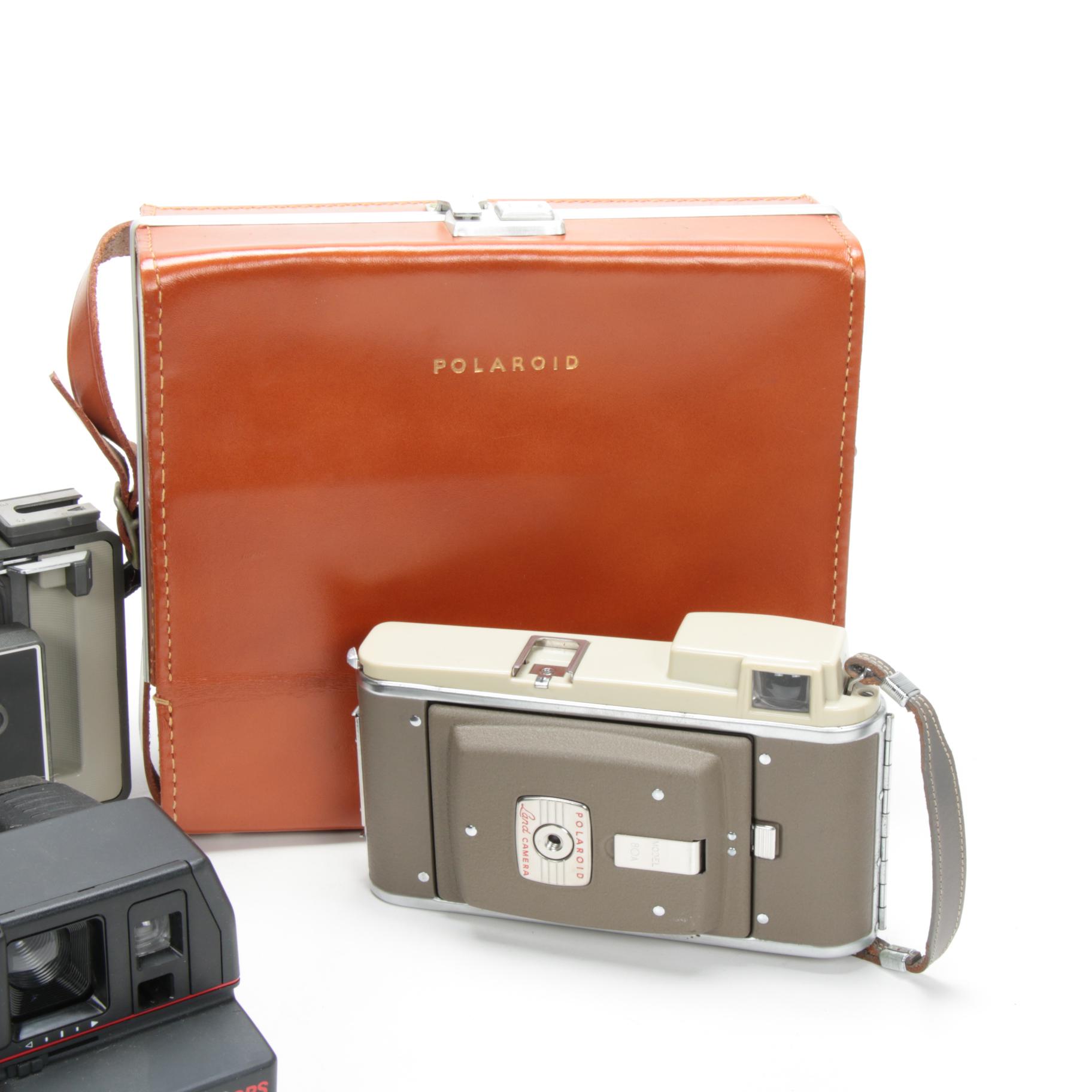Polaroid "80A" Land Camera with Case, "Impulse QPS" and "420"