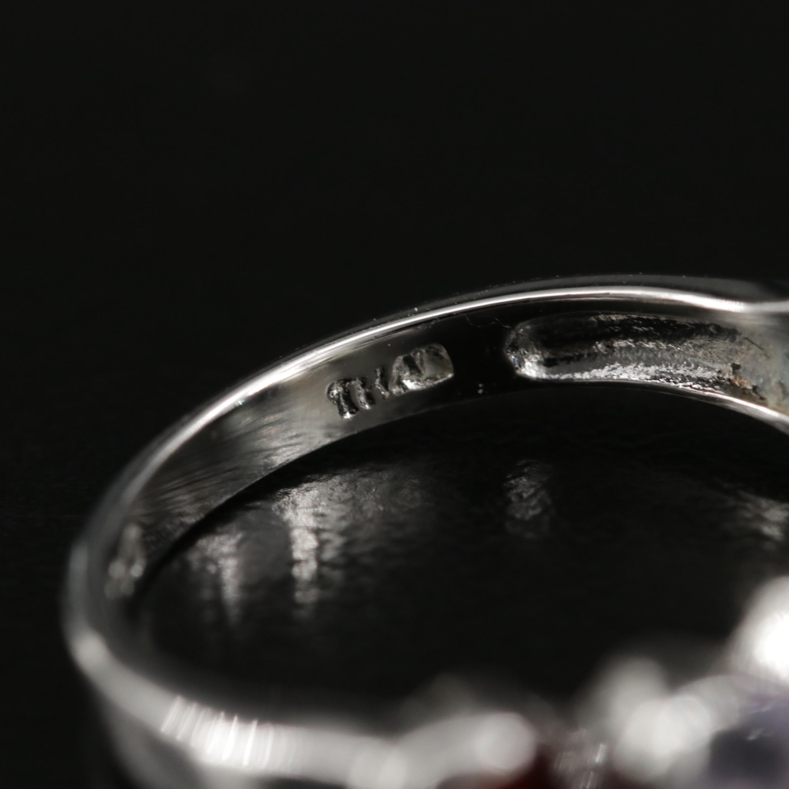 Sterling Ring with Garnet, Citrine, Peridot, Topaz and Tourmaline