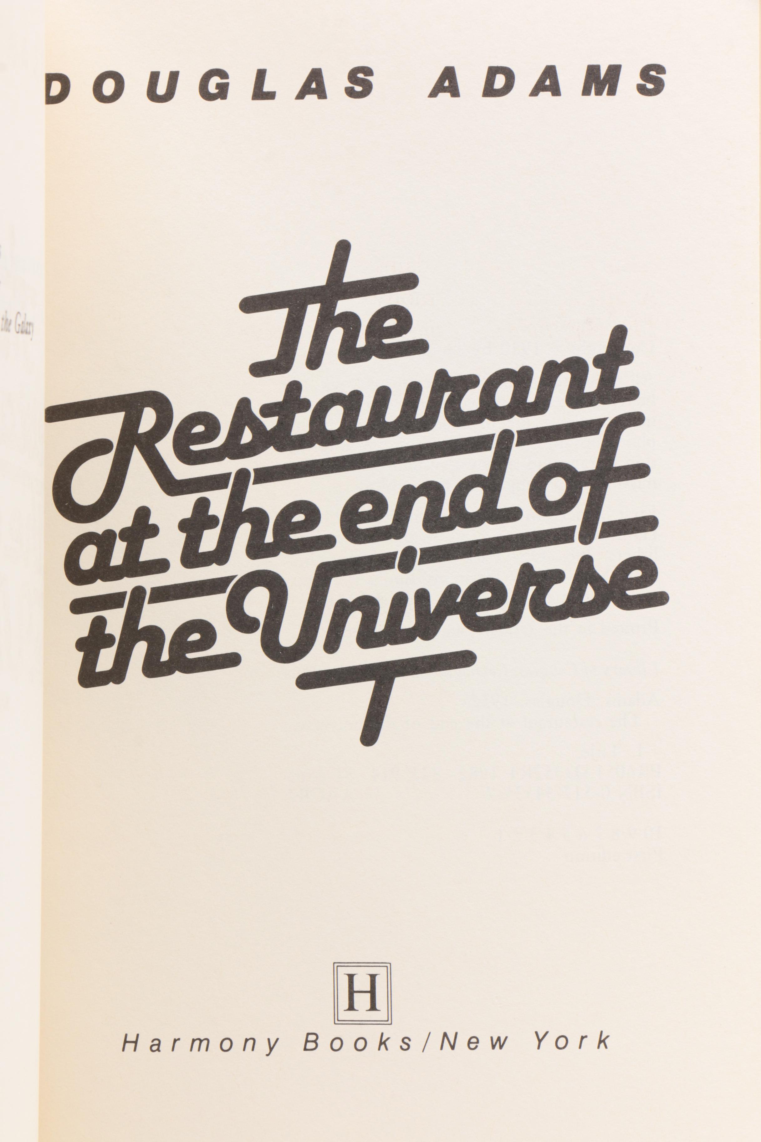 First Edition "The Hitchhiker's Guide to the Galaxy" Trilogy by Douglas Adams