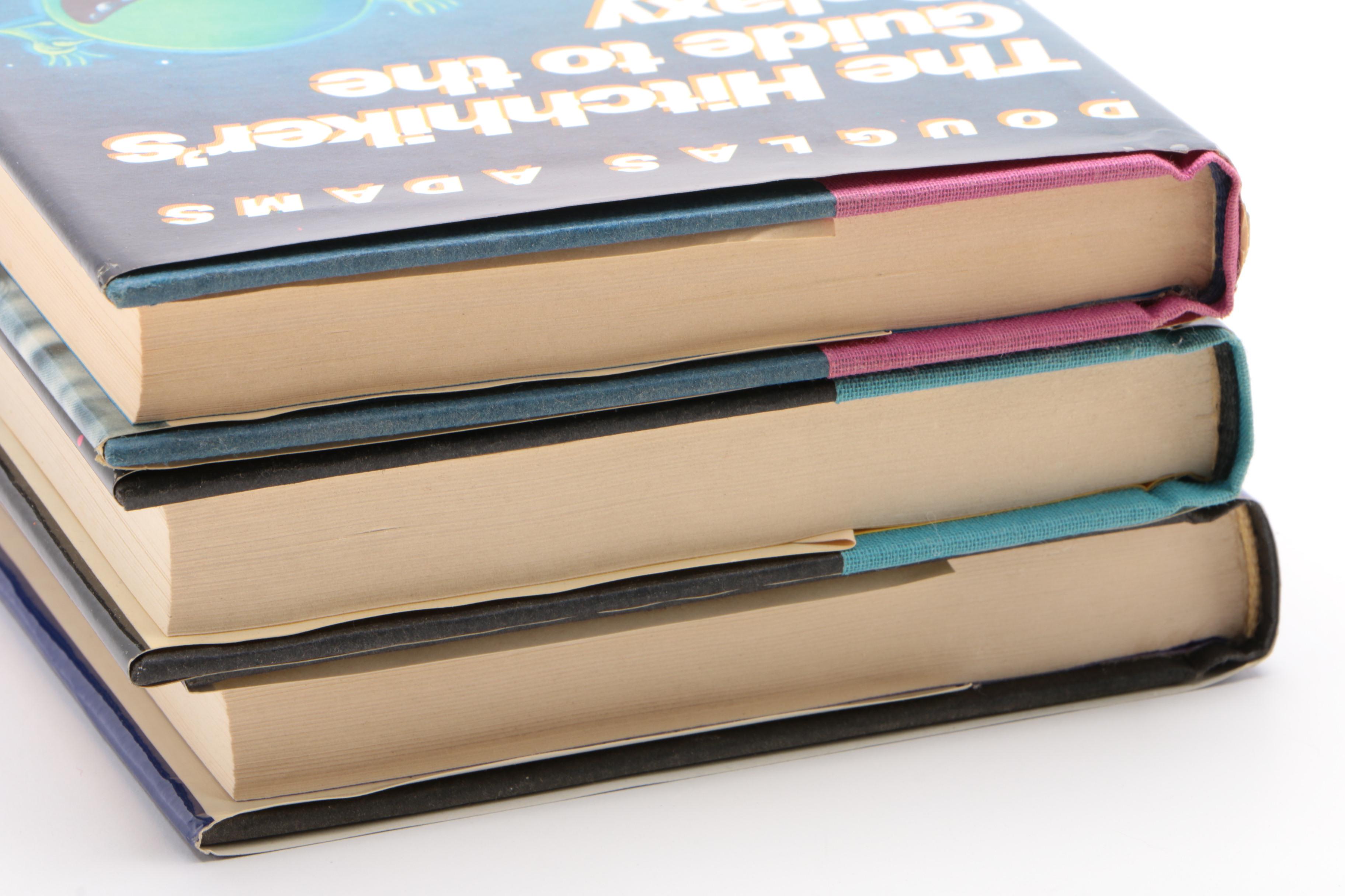 First Edition "The Hitchhiker's Guide to the Galaxy" Trilogy by Douglas Adams