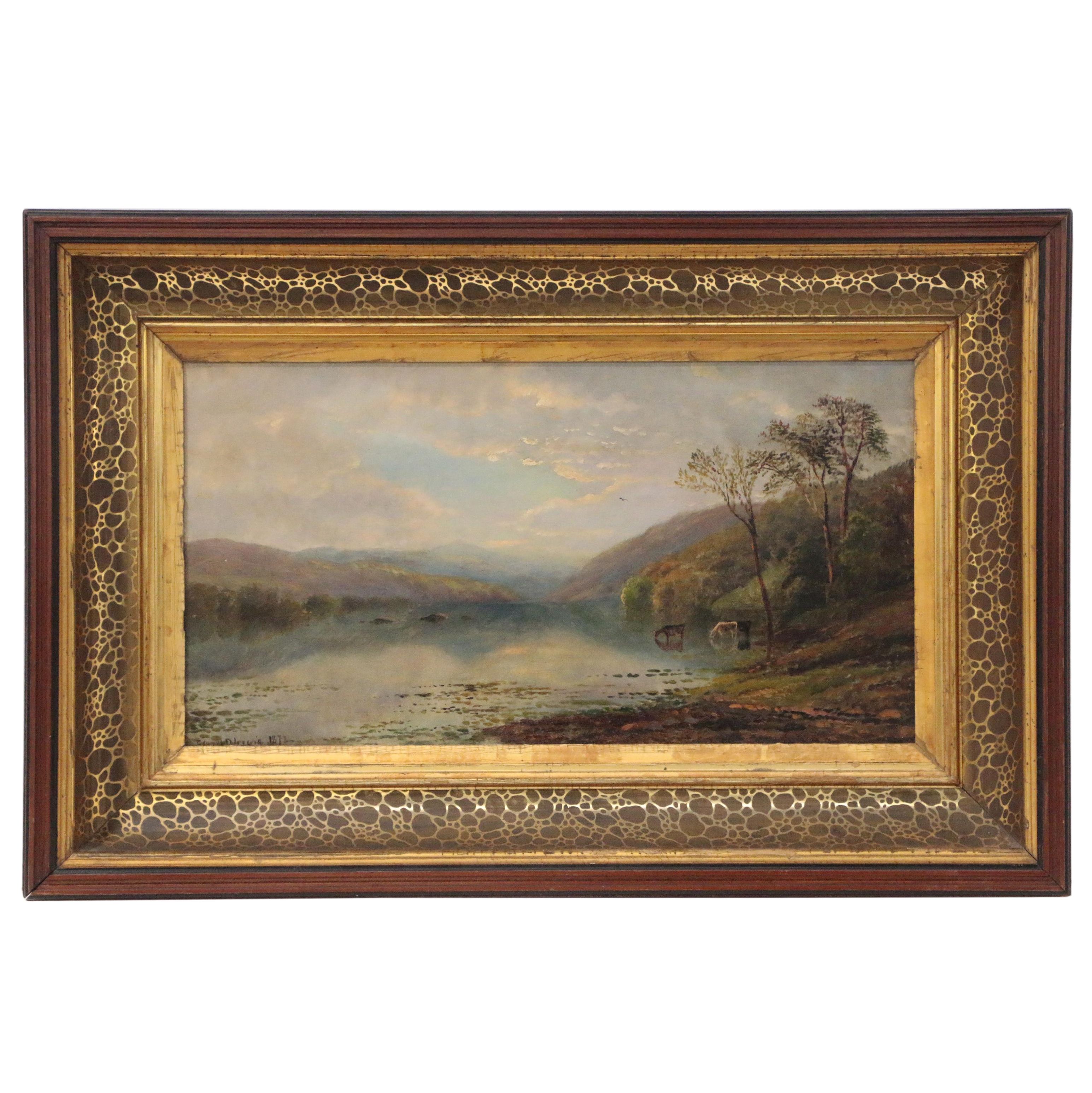 Edmund Darch Lewis American Landscape Oil Painting, 1872