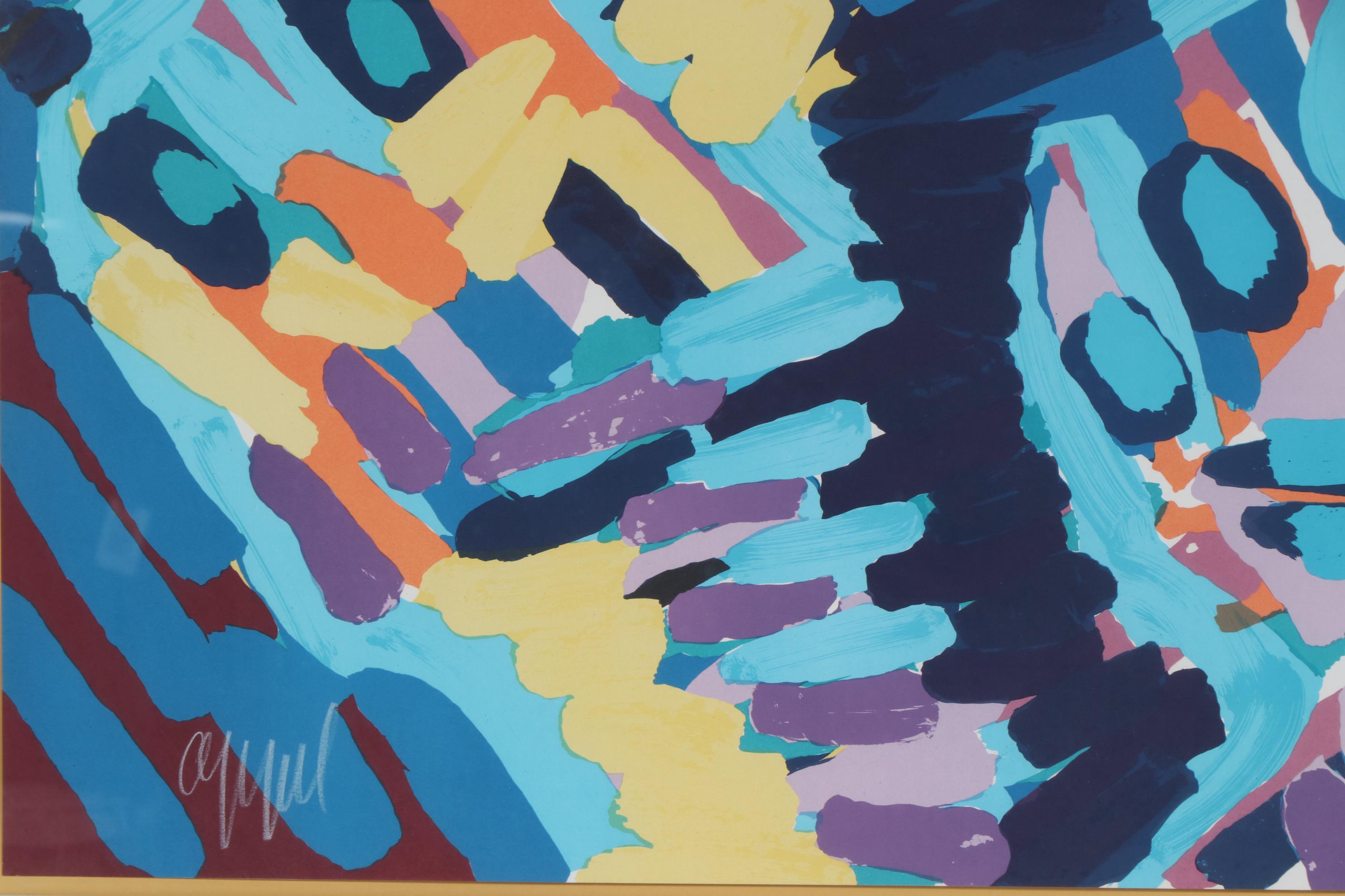 Karel Appel Lithograph "Moving in the Night", 1978