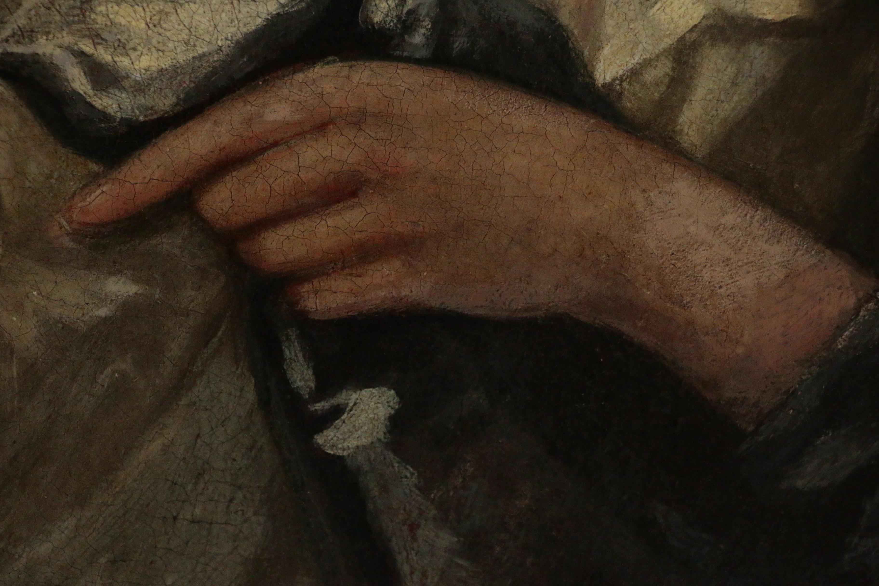 English School Aristocracy Portrait Oil Painting, Late 17th/Early 18th Century