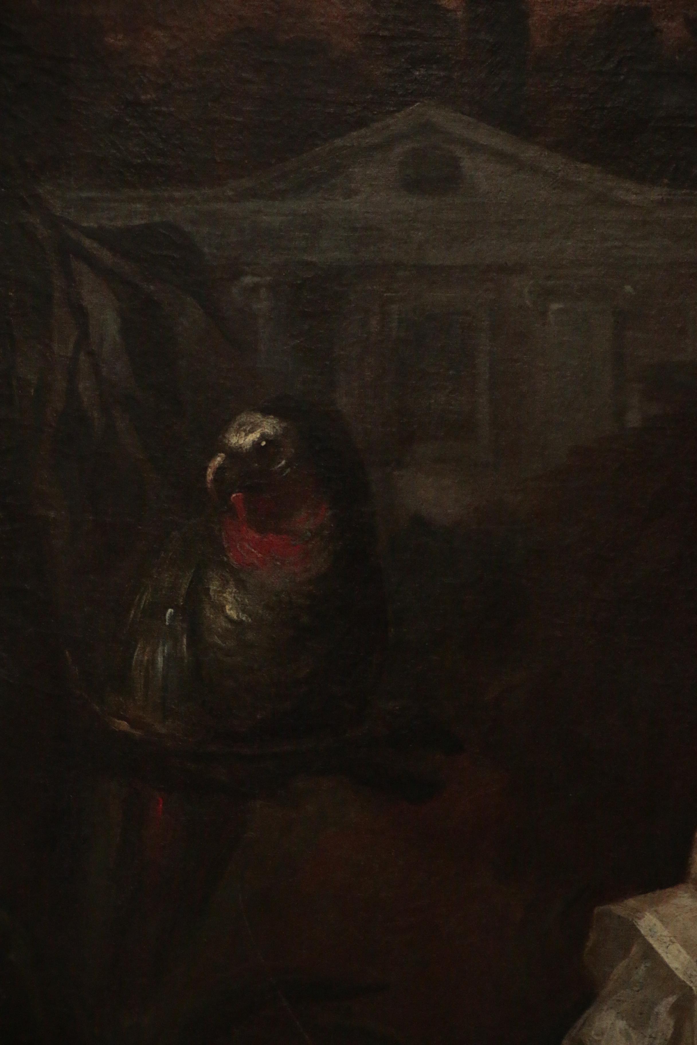 English School Aristocracy Portrait Oil Painting, Late 17th/Early 18th Century