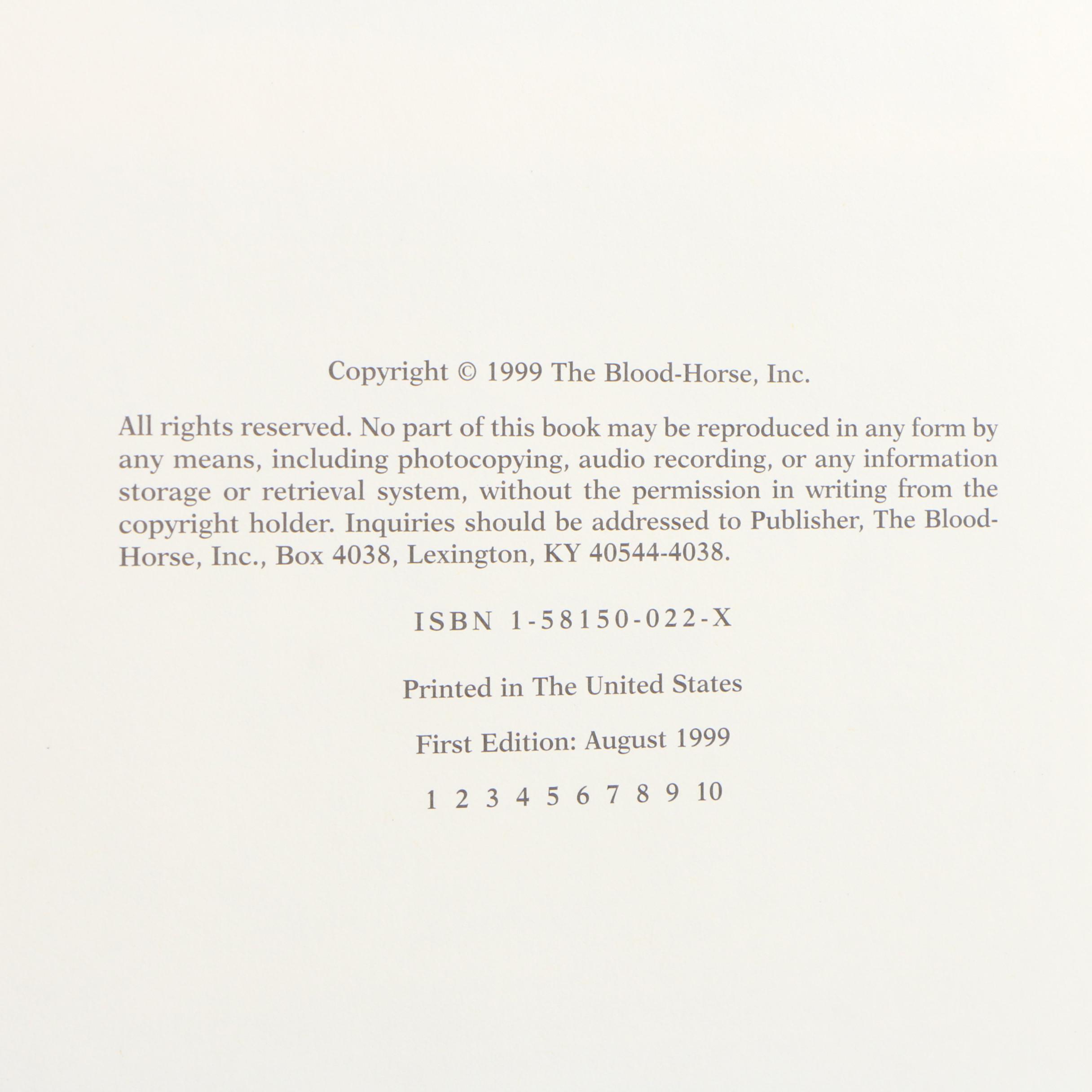 Horse Breeding Books Including First Printing "Dynasties", "Matriarchs" and More