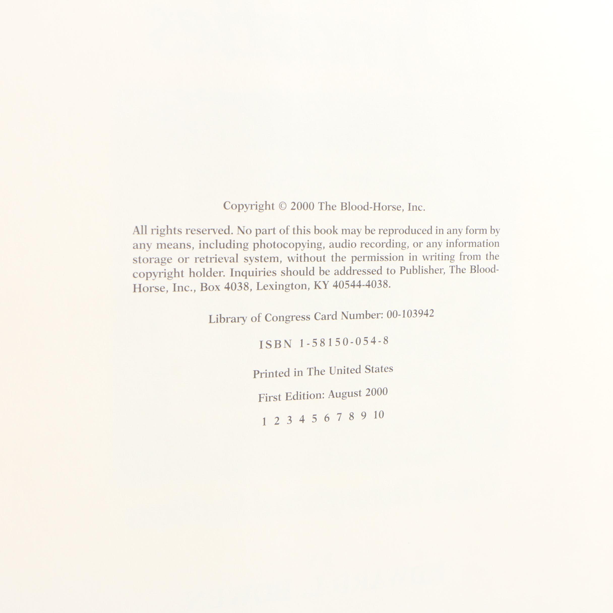 Horse Breeding Books Including First Printing "Dynasties", "Matriarchs" and More