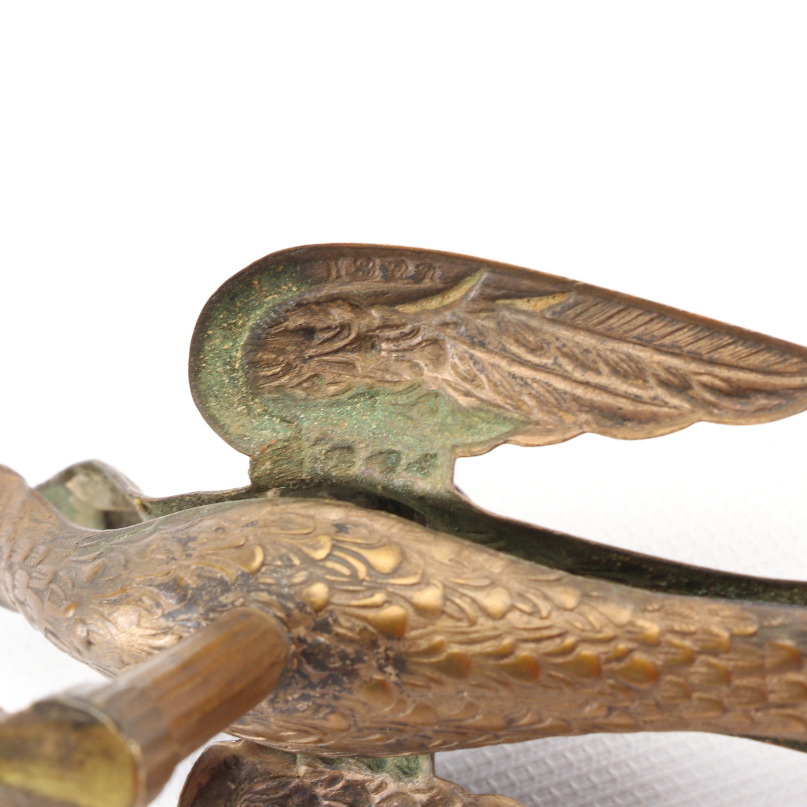 Victorian Sewing Birds and Wooden Hand-Painted Sewing Clamp, Late 19th C.